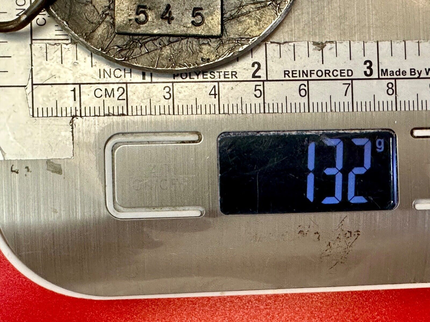 Vintage 1977 Fire Department FD Hook & Ladder Emblem belt buckle
