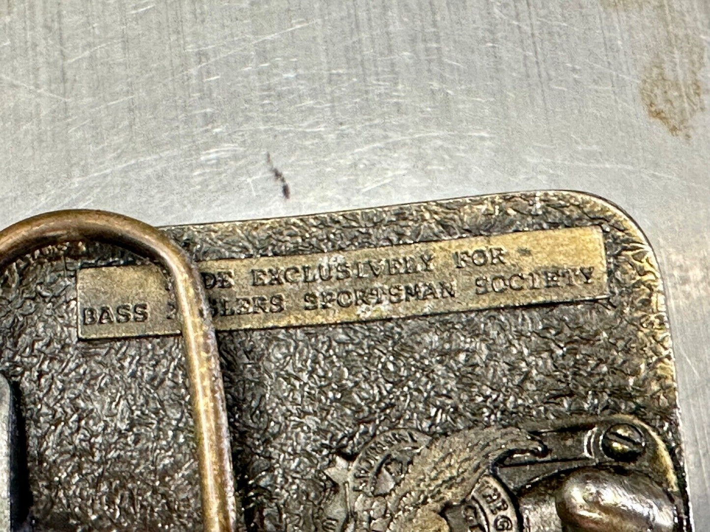 BASS Anglers Sportsman Society Fishing Club Great American belt buckle Co