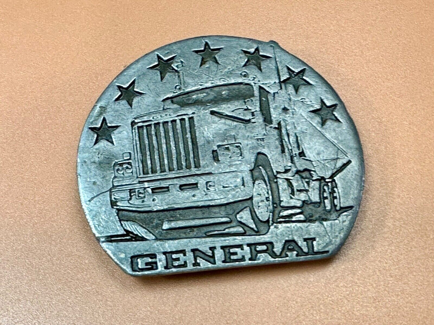 The General Semi Big Rig Truckers Drivers vintage Buck-L-Up 1976 belt buckle