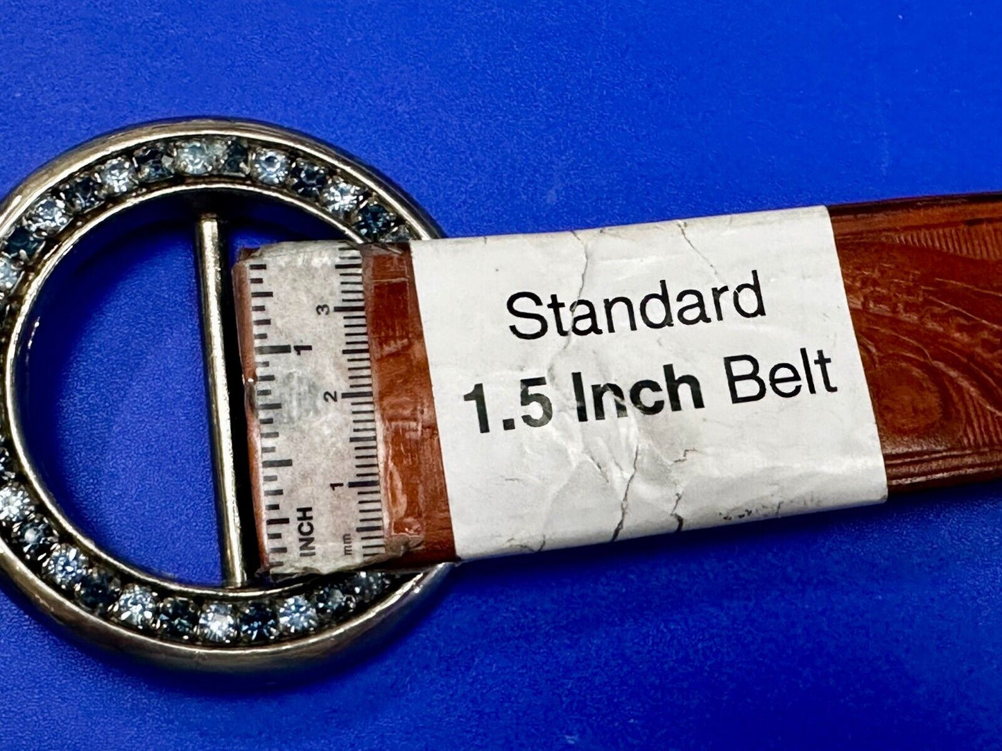 Beautiful Round Rhinestone Covered Replacement Dress Belt Scarf Slide Buckle