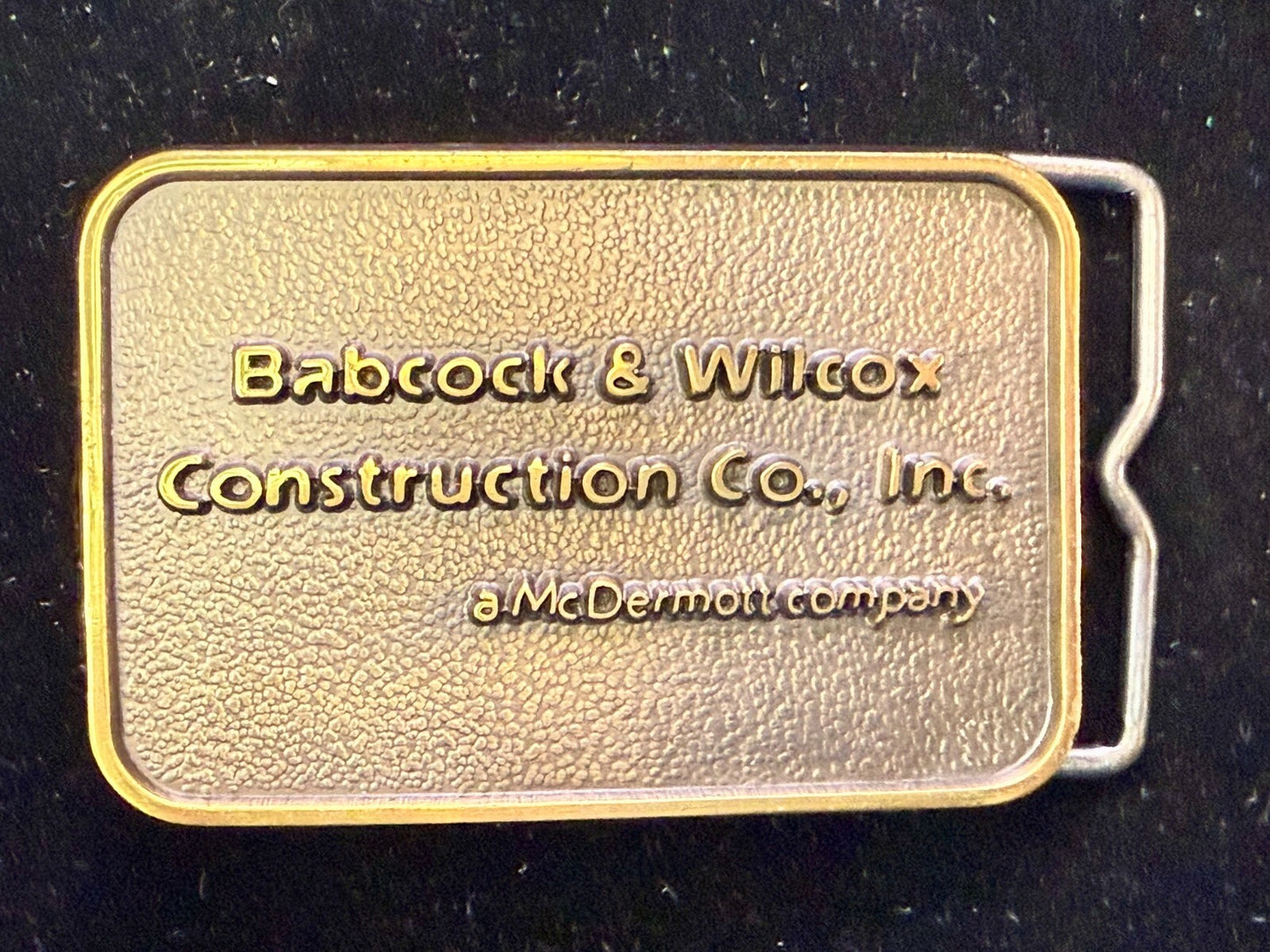Babcock & Wilcox Construction Co. Commemorative Solid Brass Jadco Belt Buckle