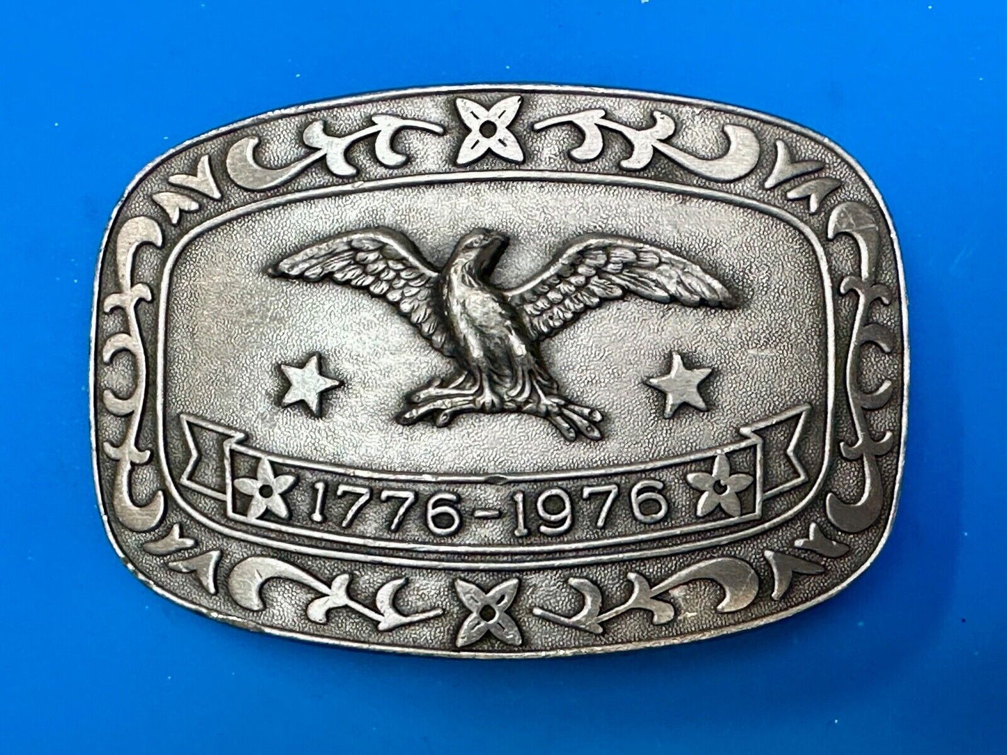 Bicentennial Eagle Patriotic USA America 70's Vintage belt buckle by Celebrity