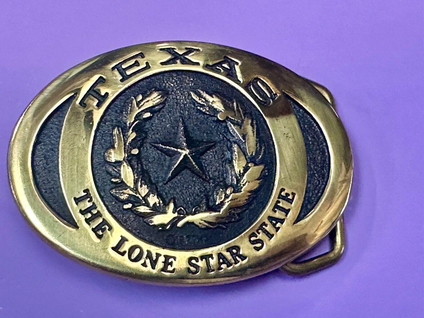 TEXAS THE LONE STAR STATE BELT BUCKLE - Heritage Mint LTD belt buckle w/ bag COA