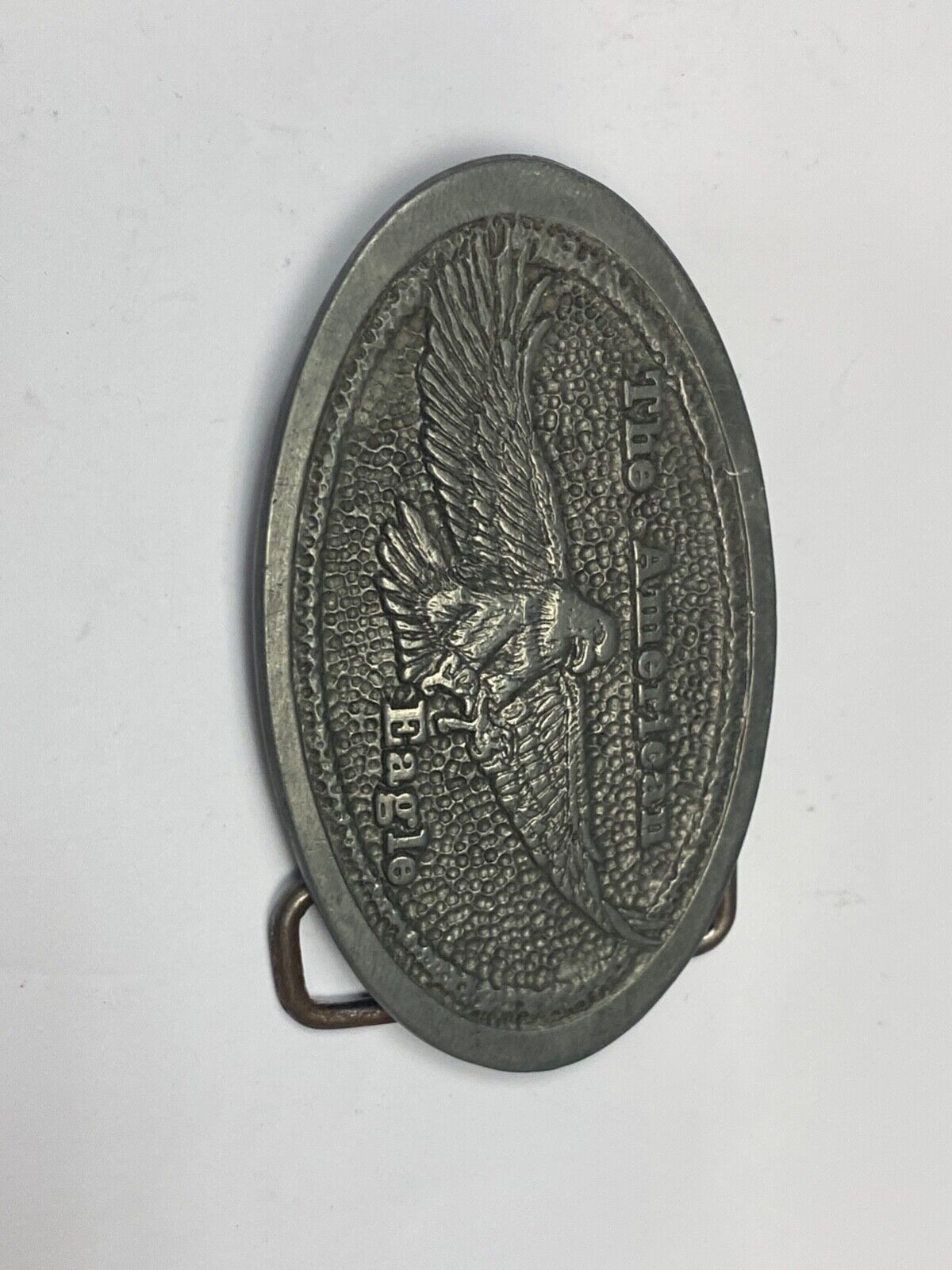 The American Eagle - Patriotic Symbol oval belt buckle by DIX leather goods