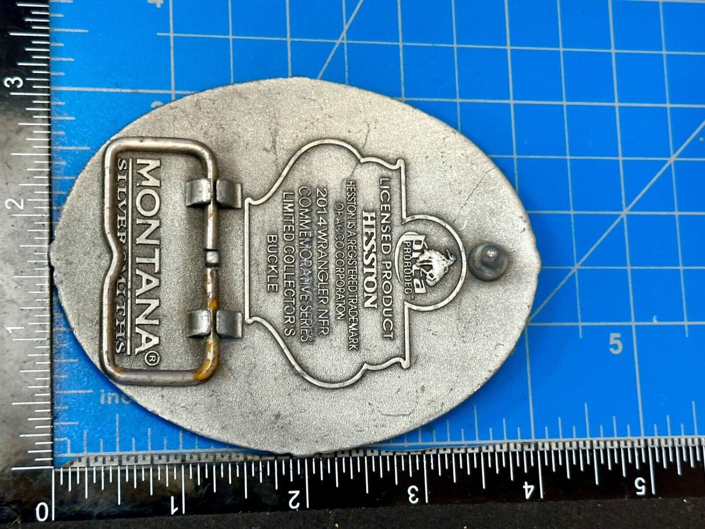 2014 Hesston National Finals Rodeo NFR Collector Montana Silversmiths Buckle