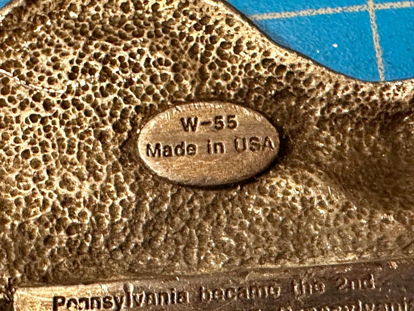 The State of Pennsylvania Virtue Liberty Independence 1982 Siskiyou Belt Buckle