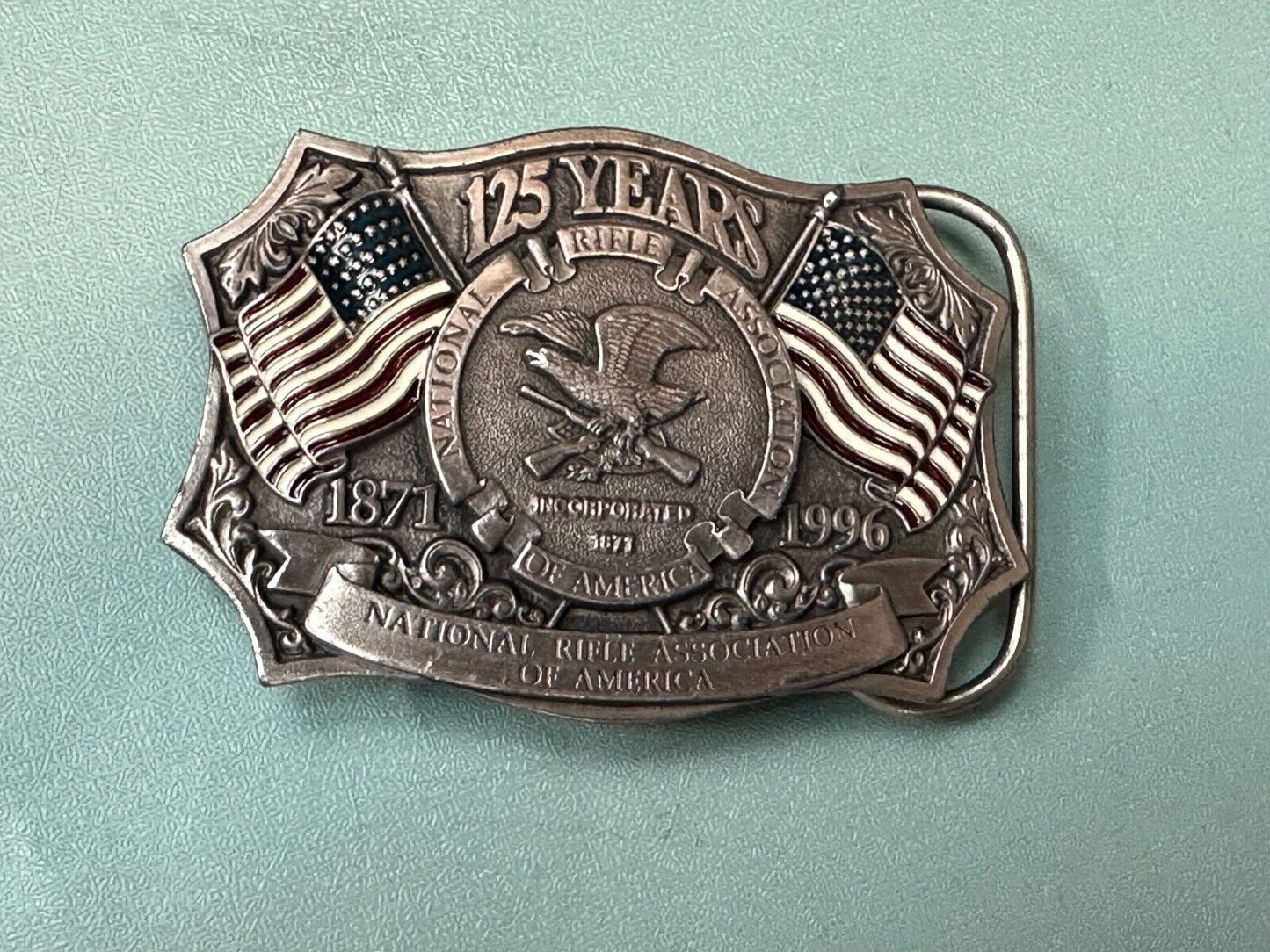 1996 NRA National Rifle Association Firearms Freedom 125 year celebration belt