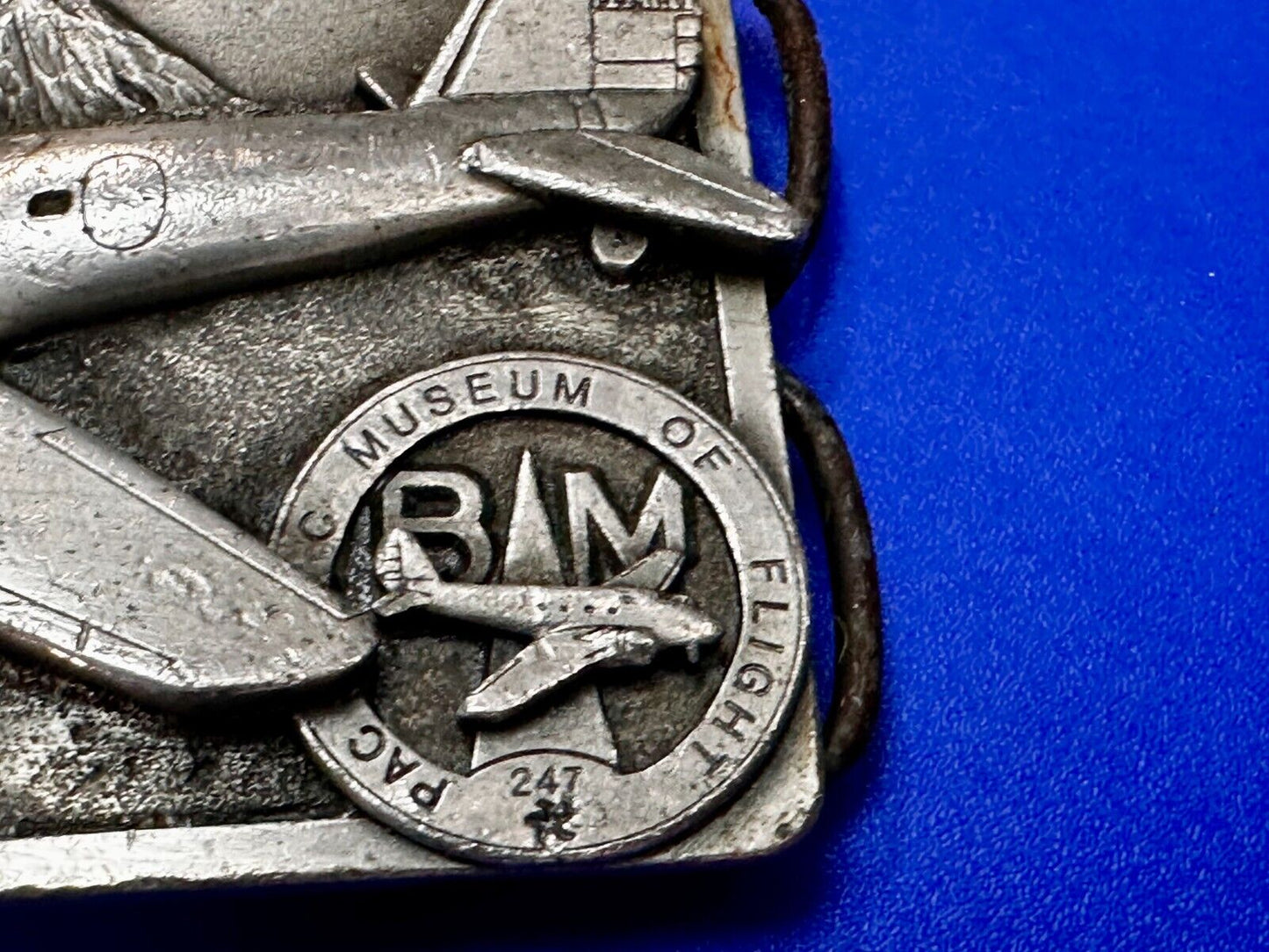 The Boeing 247D High Speed Aircraft Vintage 1986 Belt Buckle by Siskiyou