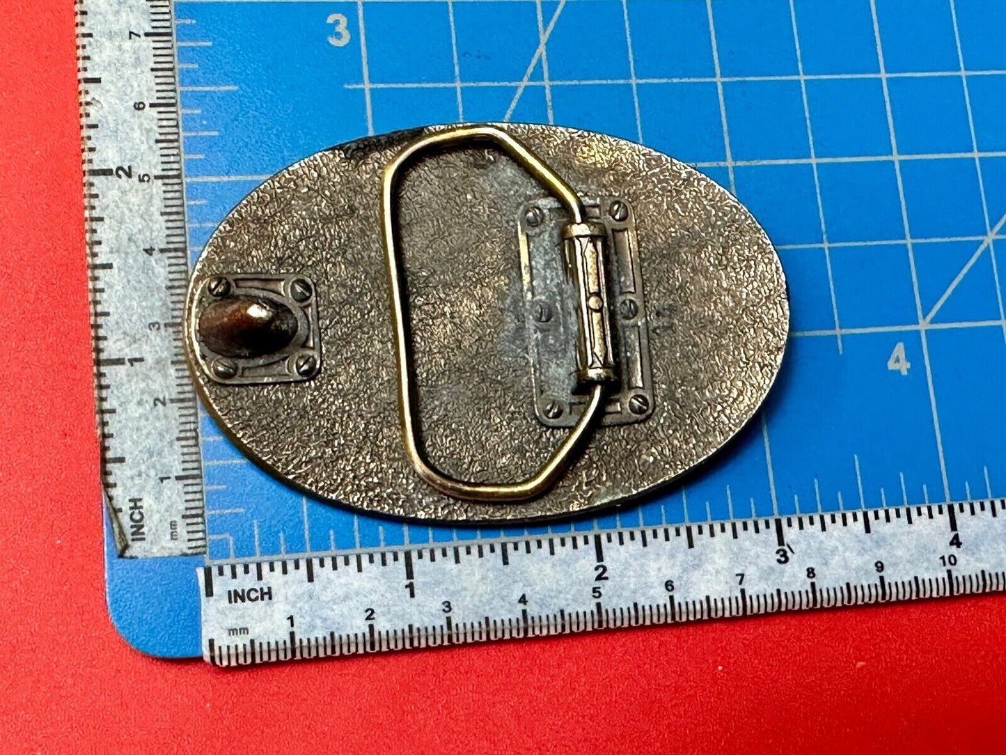 BASS 1992 25 years Bass Anglers Fishing Society commemorative belt buckle
