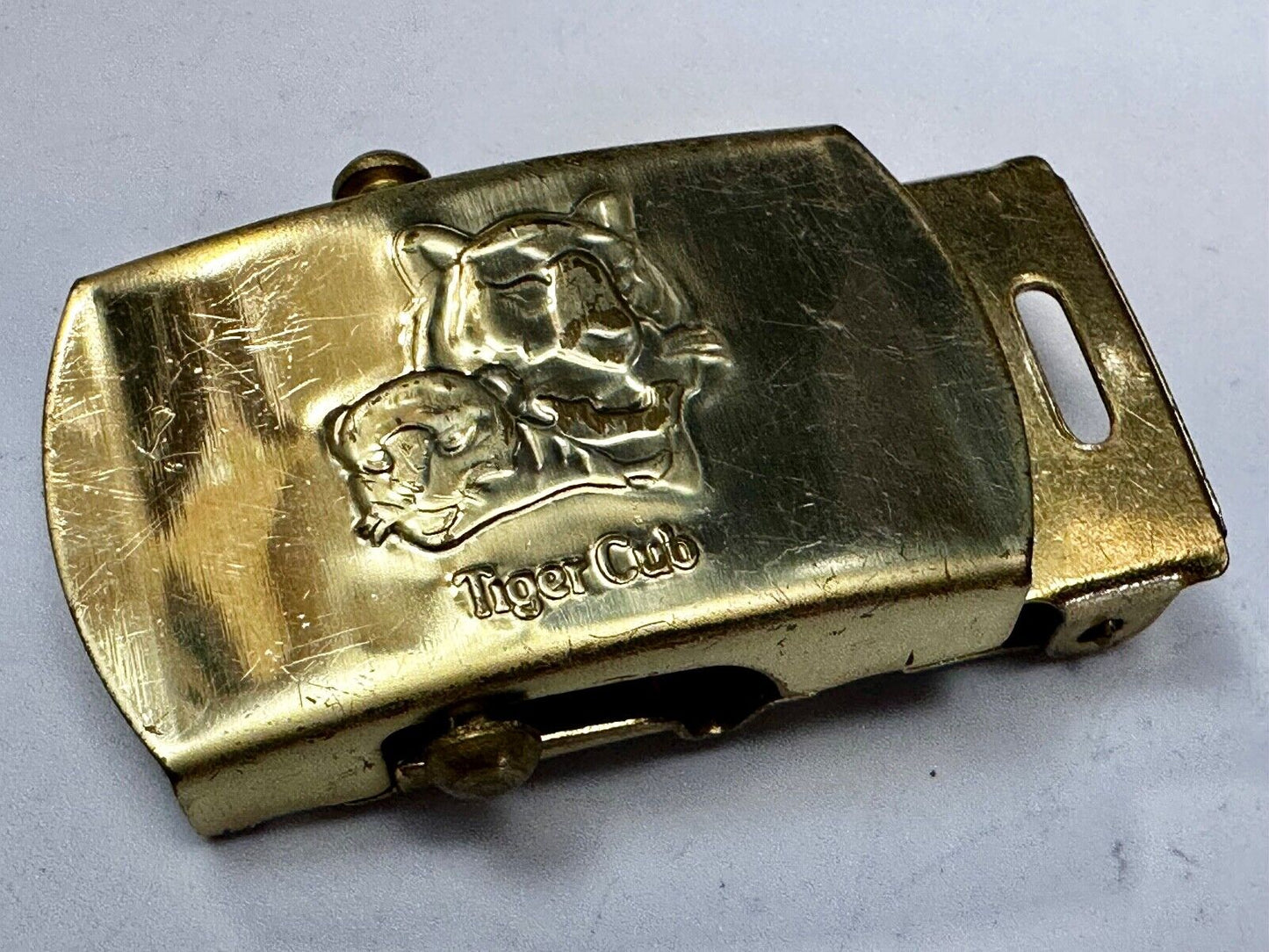 Tiger Cub Scout Replacement Solid Brass USA made Uniform Belt Buckle