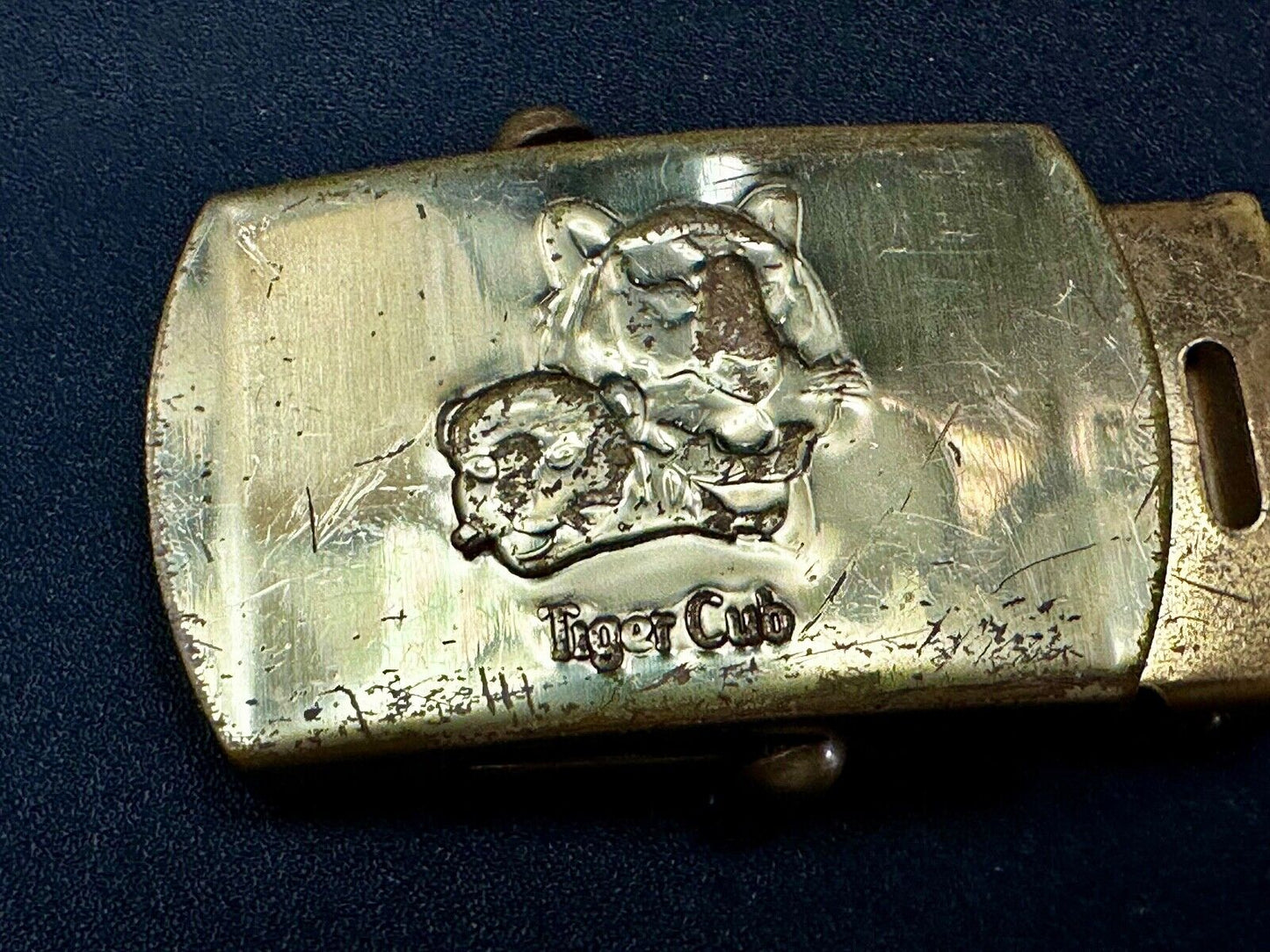 Tiger Cub Scout Replacement Solid Brass USA made Uniform Belt Buckle