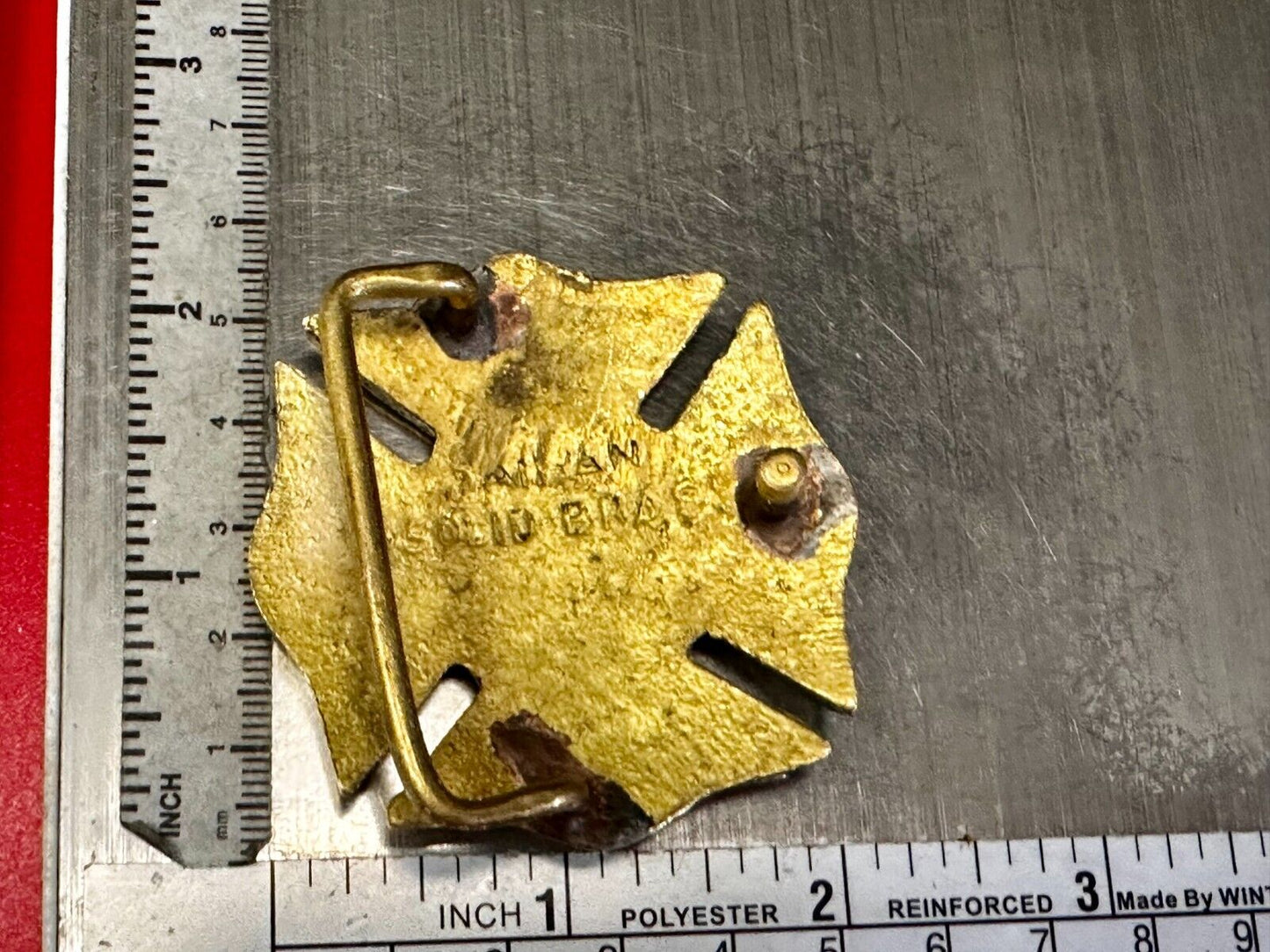 Belt Buckle fire logo
