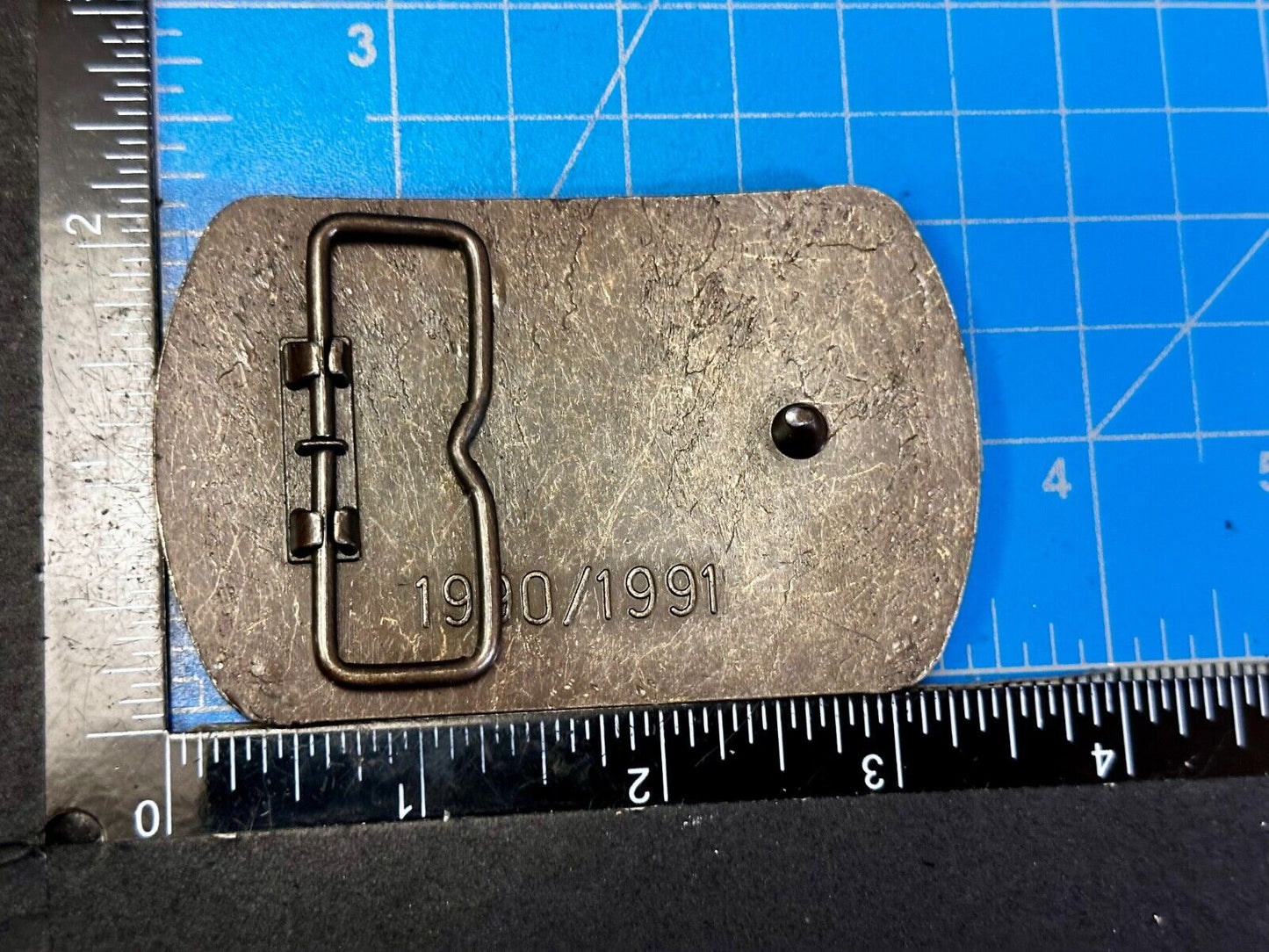 Baker Hughes Mining Tools Mine Drilling Bit Head Advertisement Belt Buckle -1991
