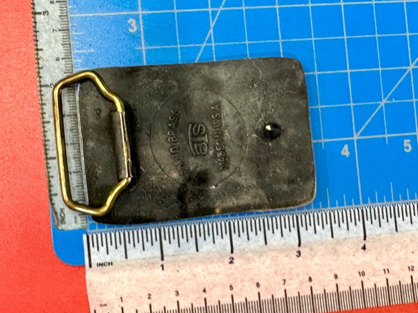 Black Powder Shooter Guns & Ammo Vintage Solid Brass belt buckle by BTS