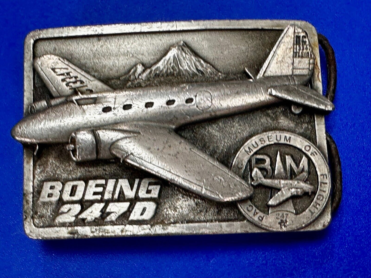 The Boeing 247D High Speed Aircraft Vintage 1986 Belt Buckle by Siskiyou
