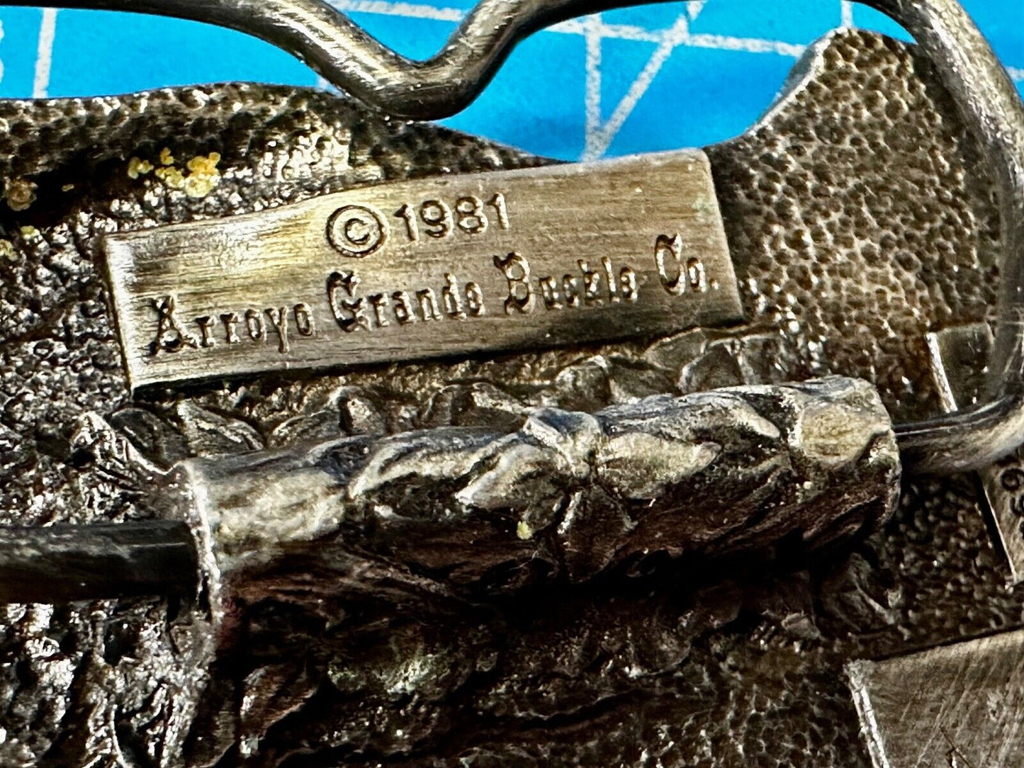 The Great Southwest Navajo Indian Hunter Commemorative Vintage 1981 Belt Buckle