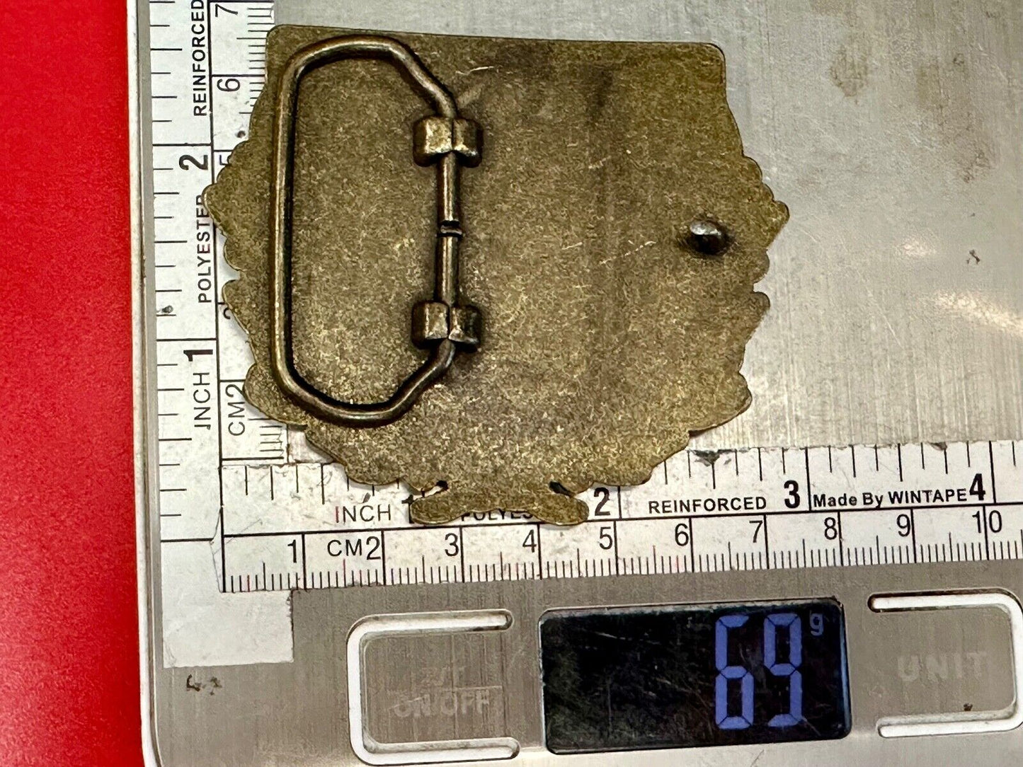 1992 Aiming for Barcelona Olympics US shooting Team belt buckle