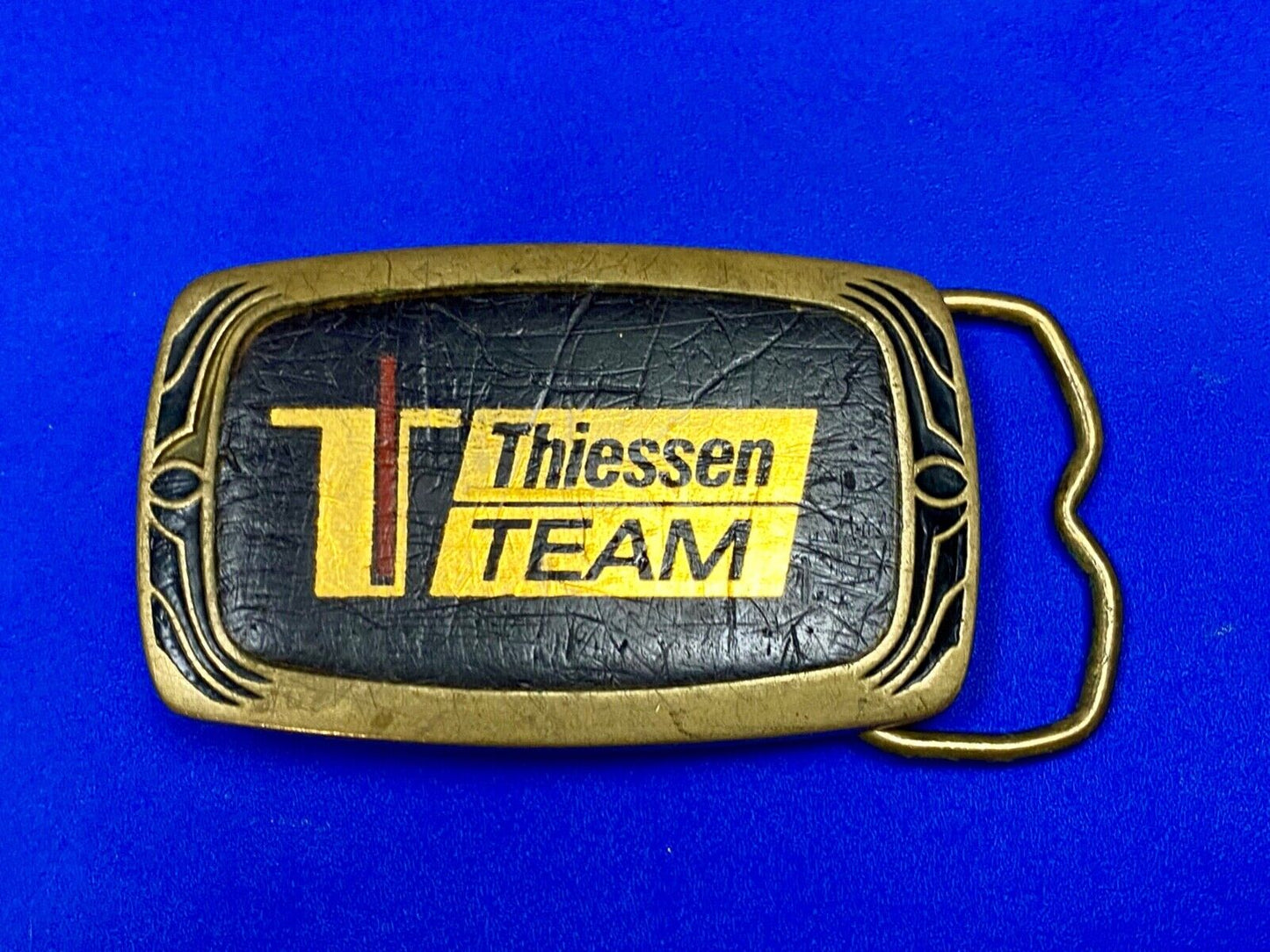 Thiessen Team: Shotcrete & Grout Supplies, Mining Equipment 1987 Belt Buckle
