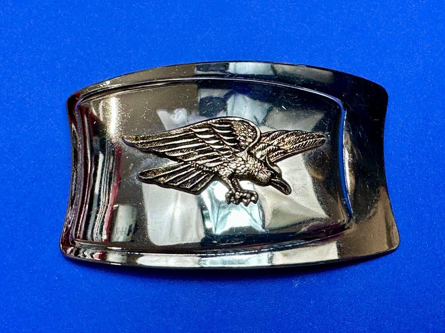 American Eagle - Vintage Mirrored Reflective Two Tone western belt buckle