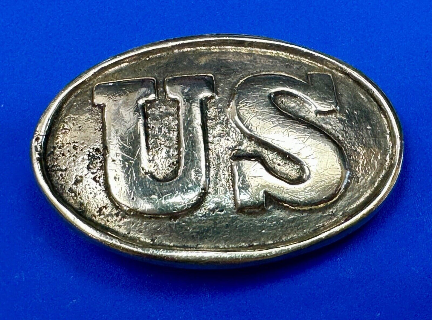 US Enlisted Army Soldiers Civil War Reproduction belt buckle - Two prong back