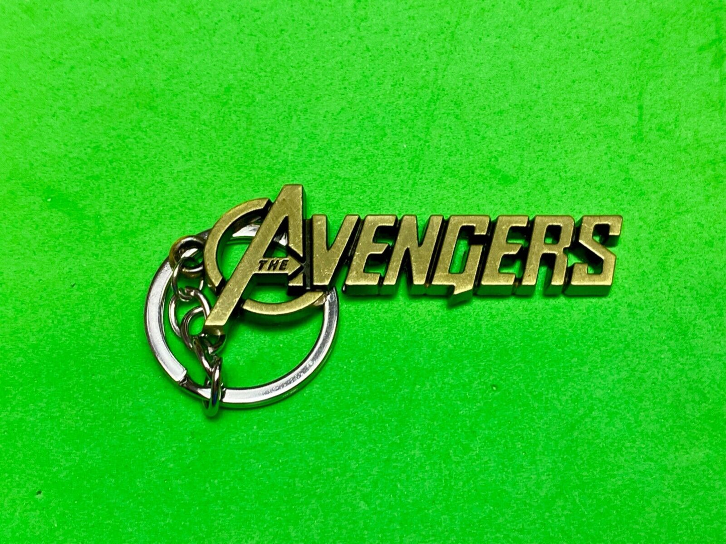 The Avengers word spelled out Keychain - Key Ring Chain