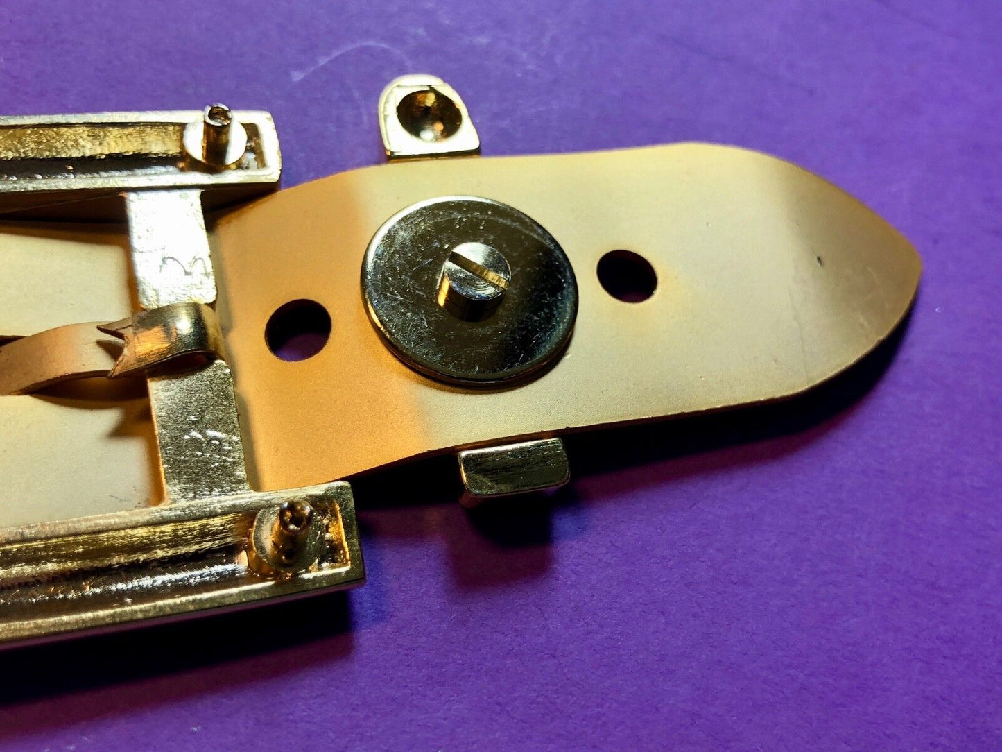 Vintage 2 piece Dress Brass Tone? Belt Buckle