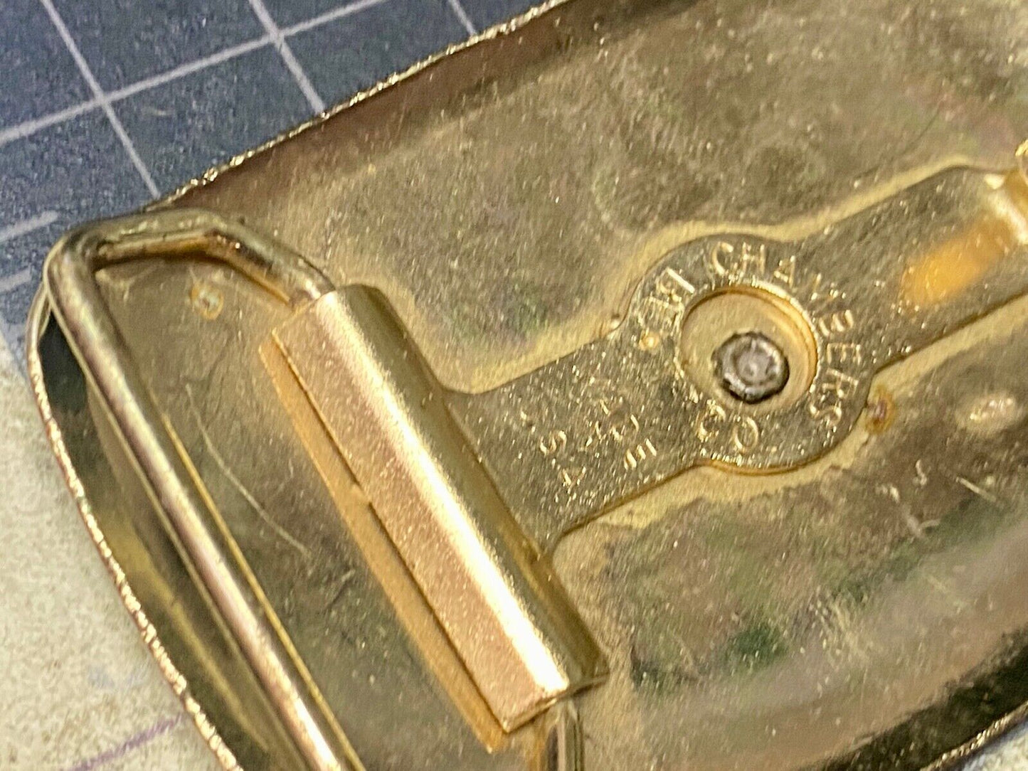 Vintage Covered Wagon Mixed Metal Western Cowboys Belt Buckle By Chambers