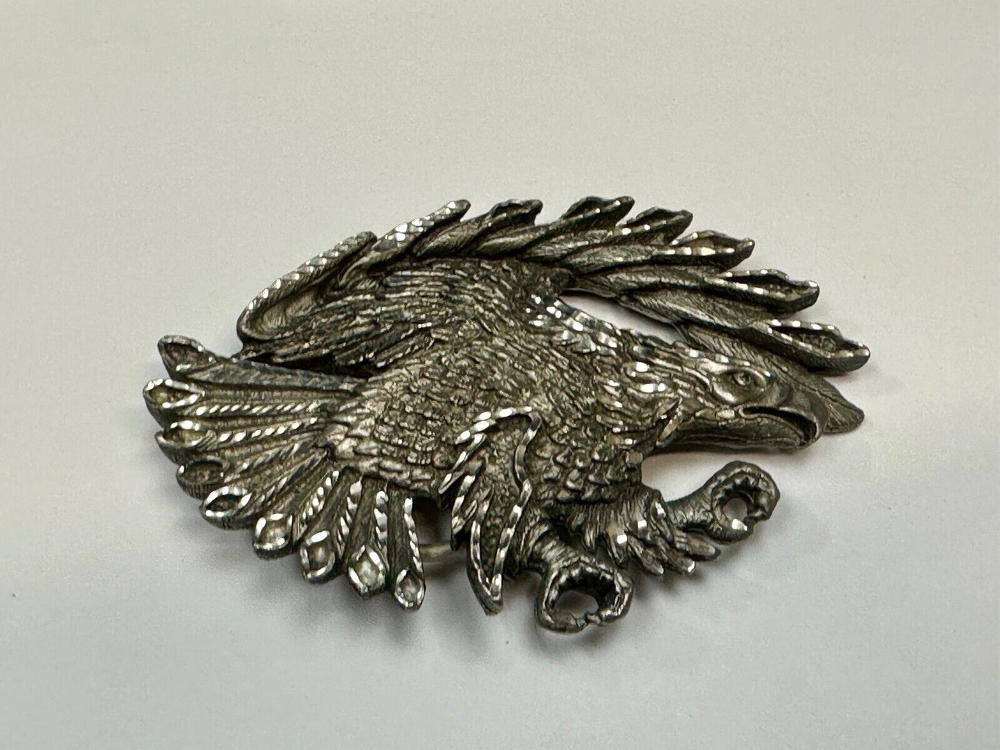 Vintage EJC EAGLE - Attacking Hunting Diving cutout belt buckle