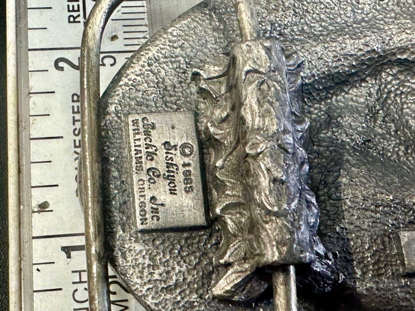 Vintage 1985 Horse lovers siskiyou pewter belt buckle