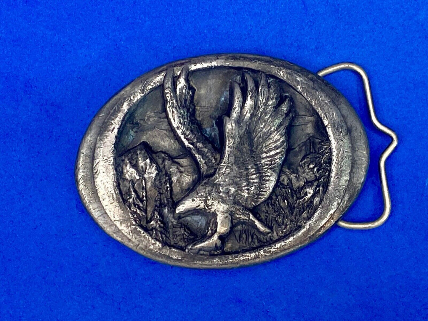 1988 Colorado American Patriotic Eagle Belt Buckle C&J