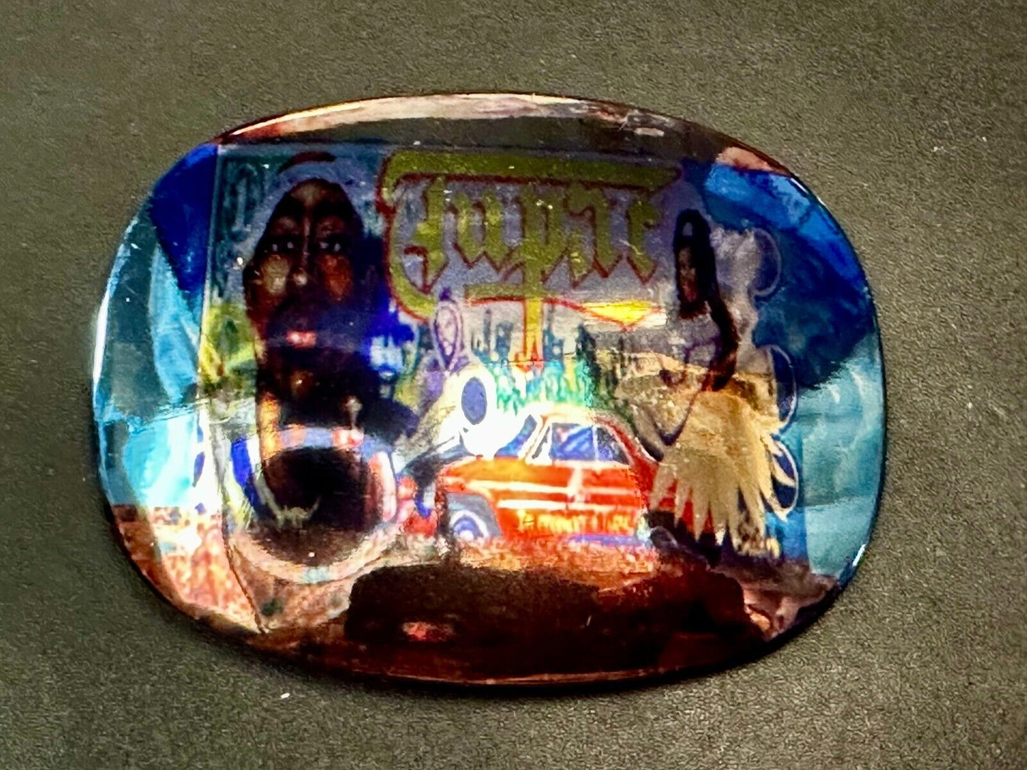 2Pac Tupac Shakur Hologram Style NOS Rap Music Legend Millennium Belt Buckle