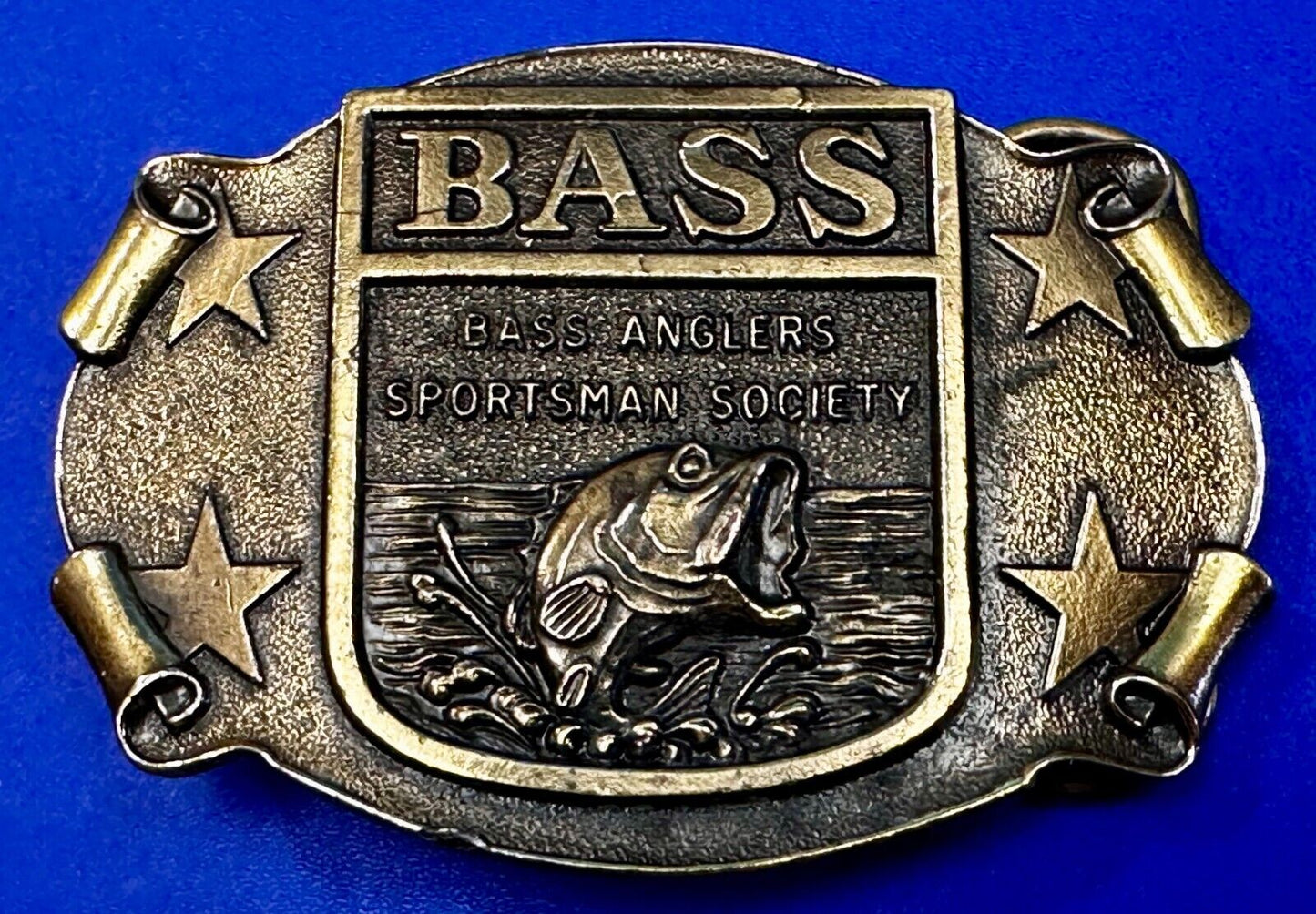 Bass Anglers Sportsman Society Fishing Club Belt Buckle