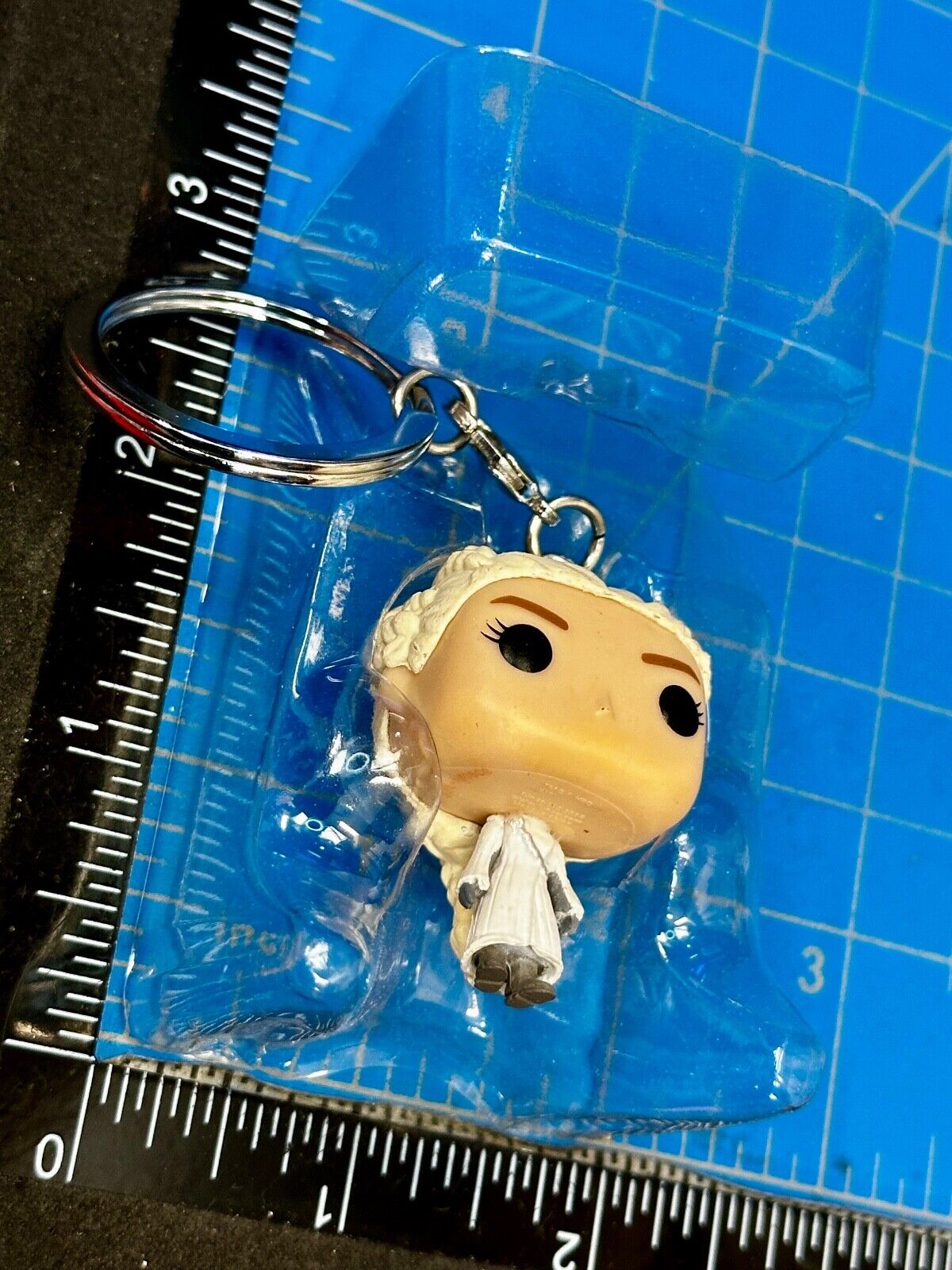 The Game Of Thrones Pocket Pop! Funko Of Daenerys With Dress White Keyring