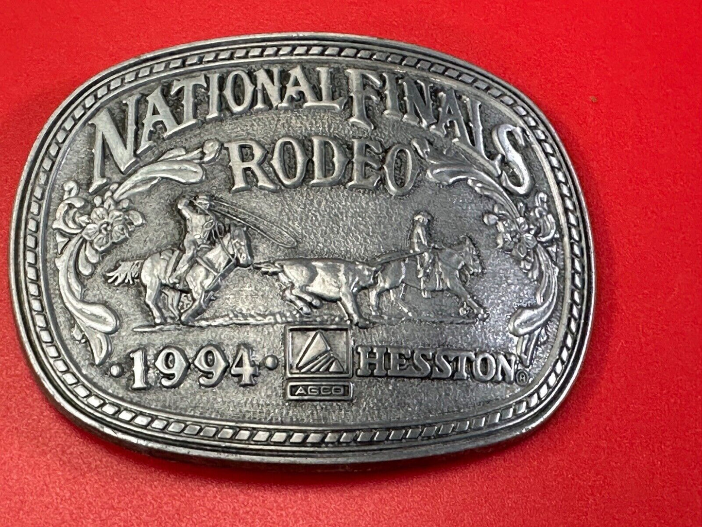 1994 Adult Sized NFR National Finals Rodeo ADM belt buckle