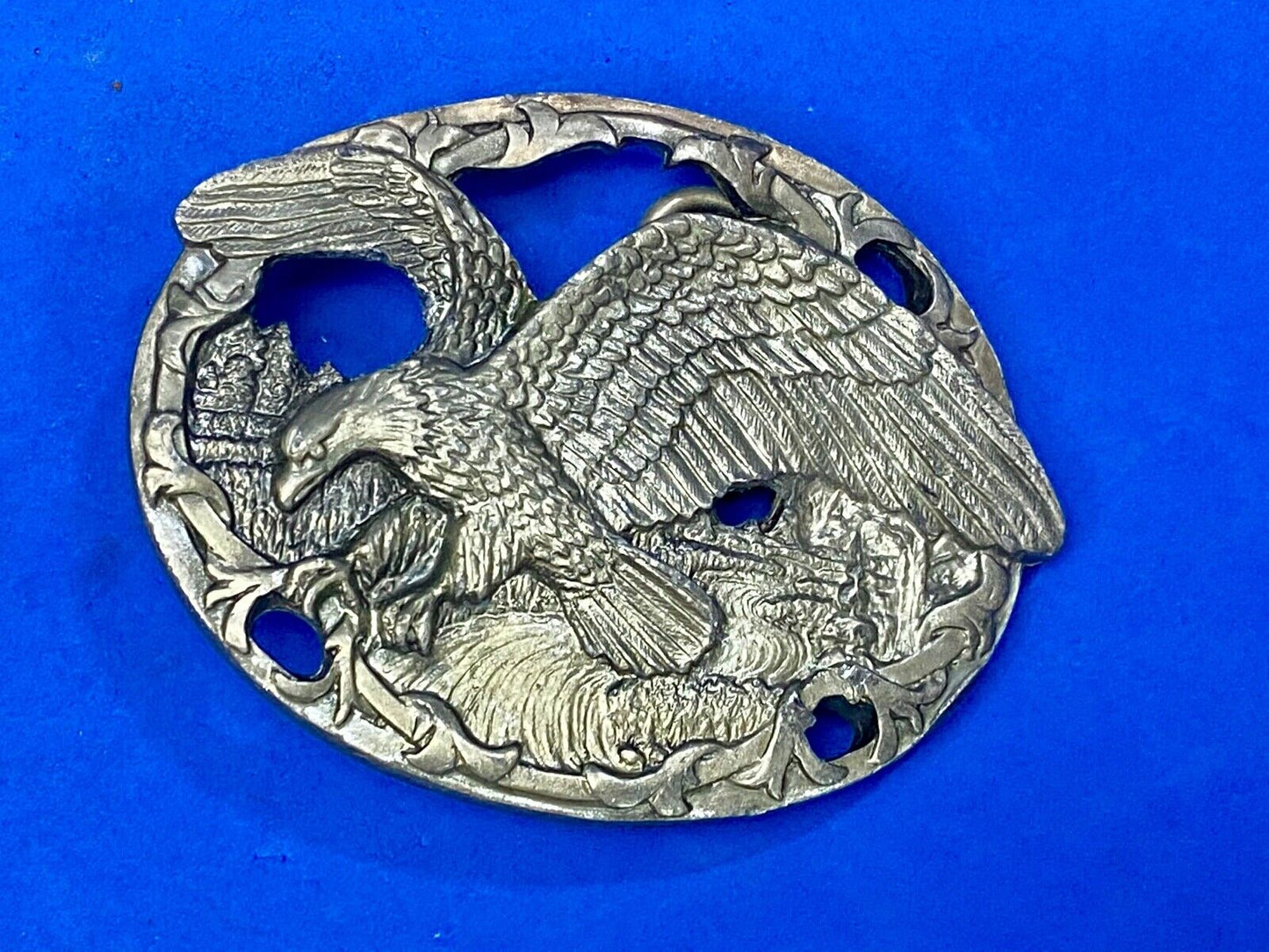 Vintage 1990 C+J See Through Hunting Flying Diving American Eagle Belt Buckle