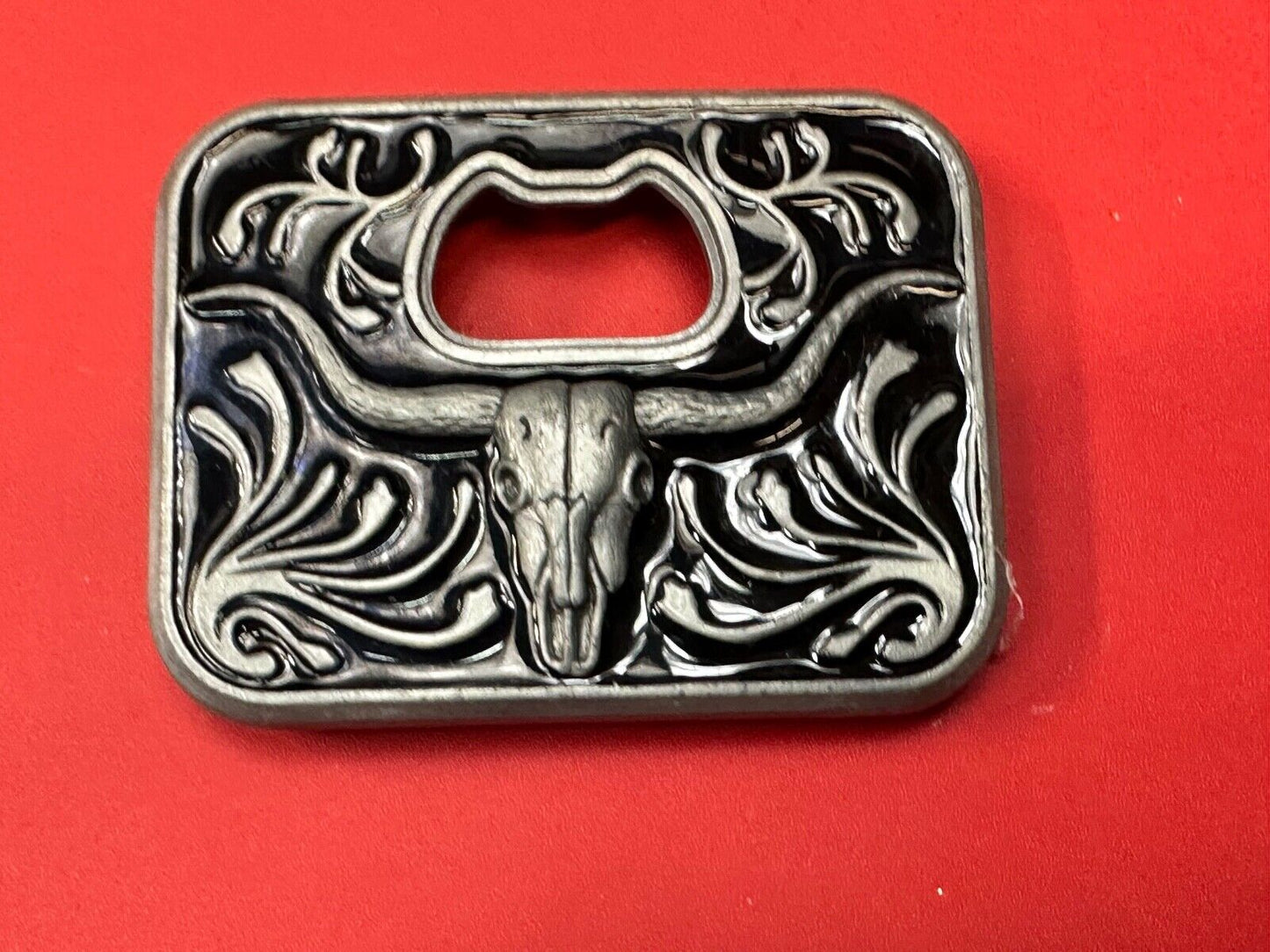 Texas Longhorn Cow cowboys cowgirls western belt buckle by Siskiyou 5259