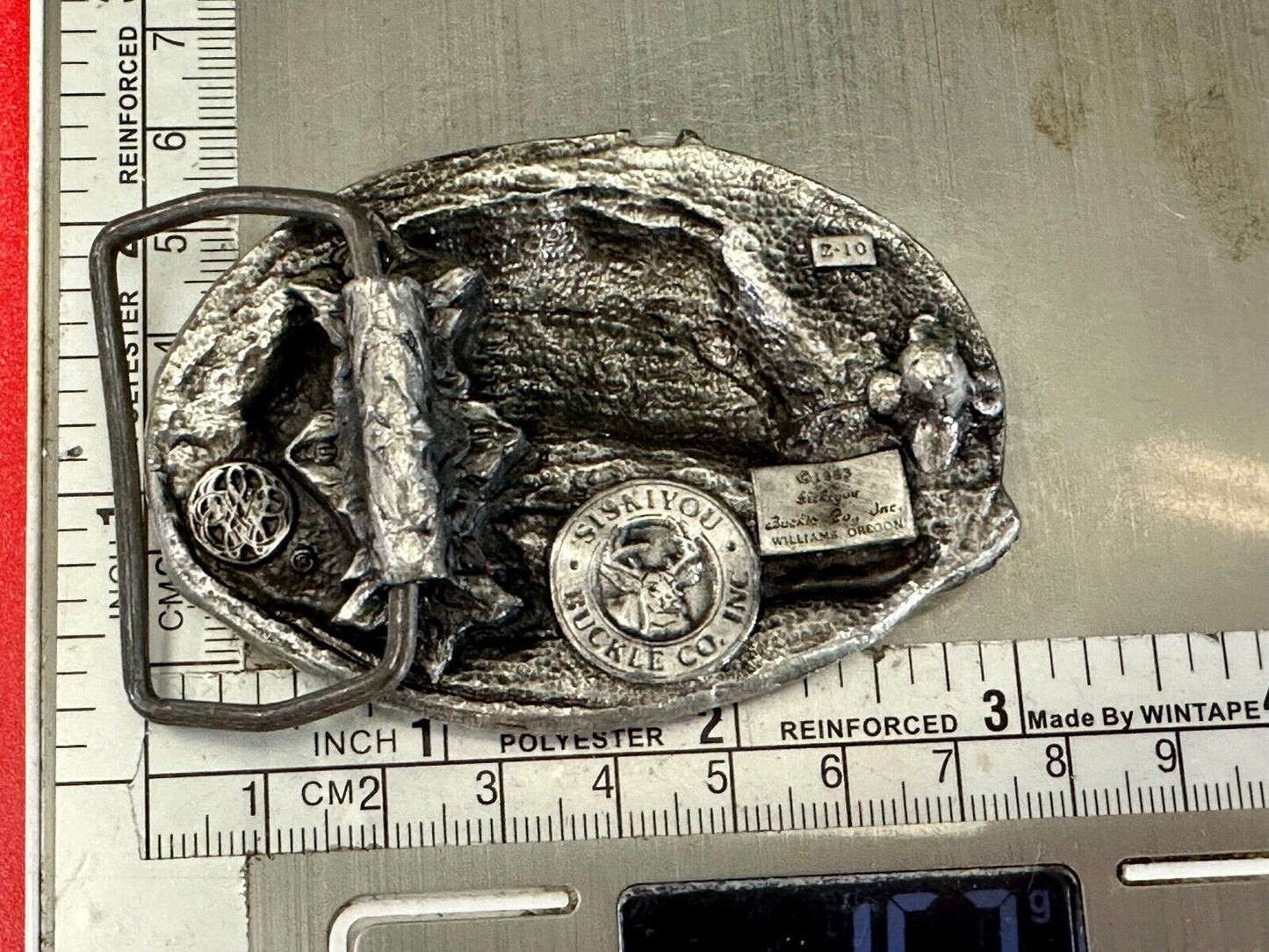 Vintage 1983 Cowboys Horse Lovers spurs siskiyou RARE belt buckle