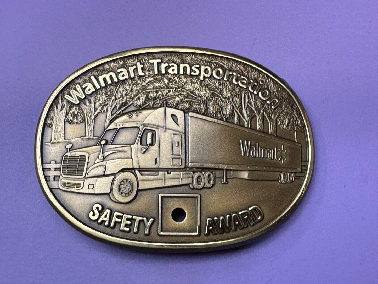 Through The Forrest Walmart Transportation Semi Drivers Safety Award Belt Buckle
