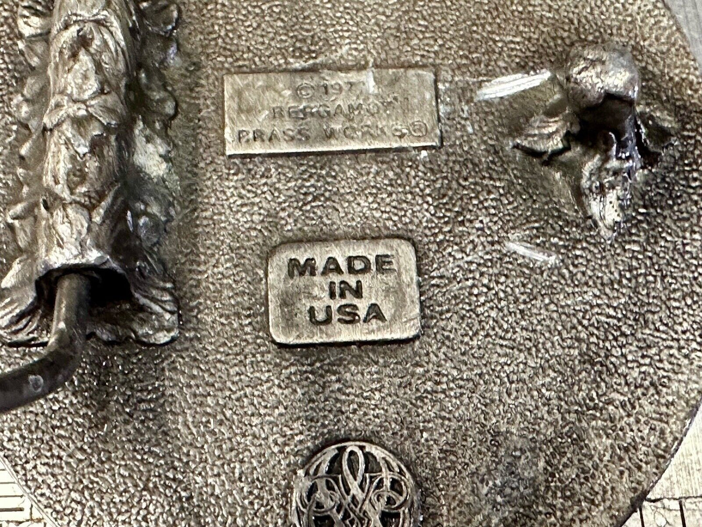 Tennis Match Commemorative Game Ad Deuce Love Vintage 70's Bergamot belt buckle