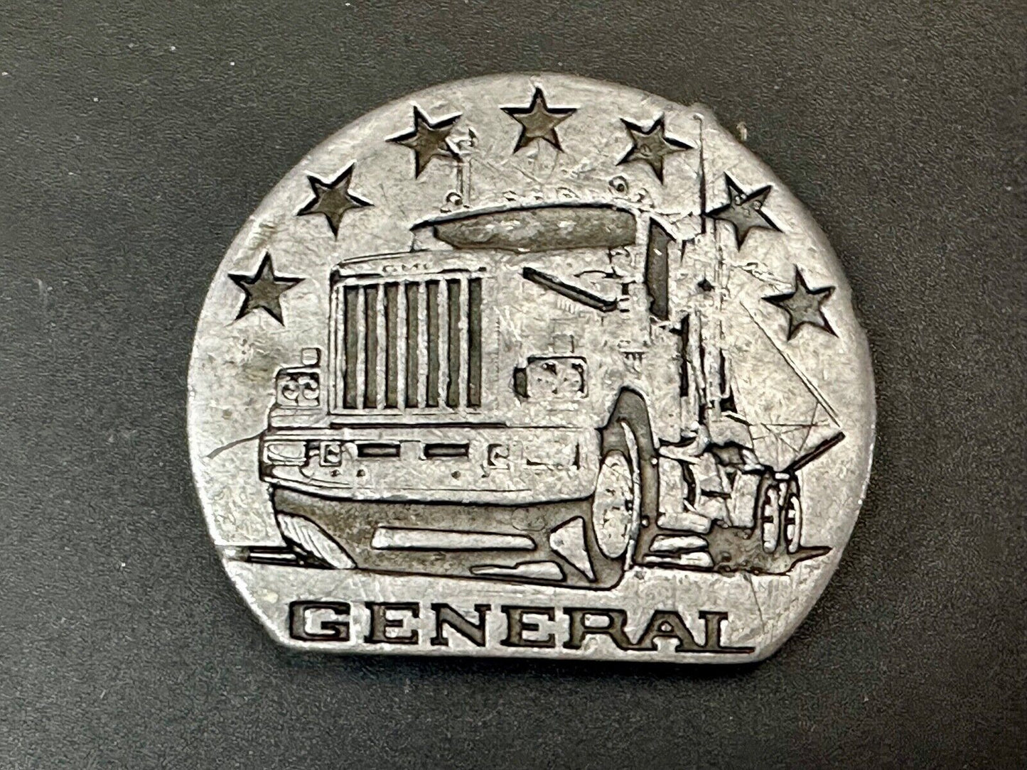 The General Semi Big Rig Truckers Drivers vintage Buck-L-Up 1976 belt buckle