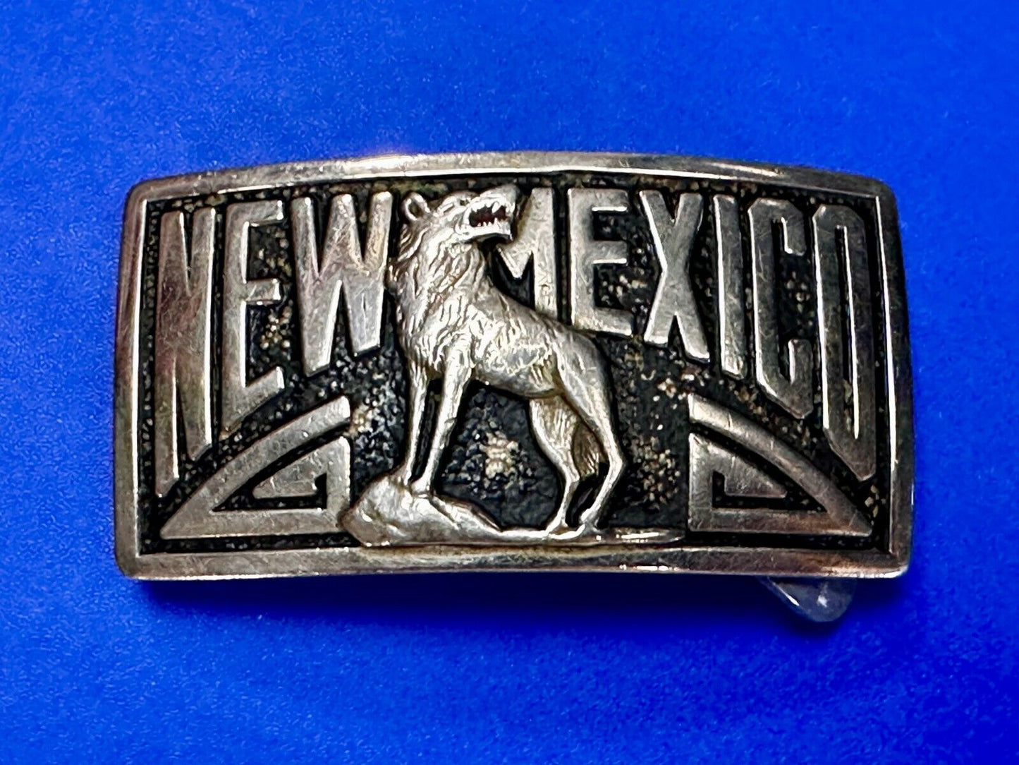 University Of New Mexico Lobo Antique 1940'S Robbins Co Attleboro Belt Buckle