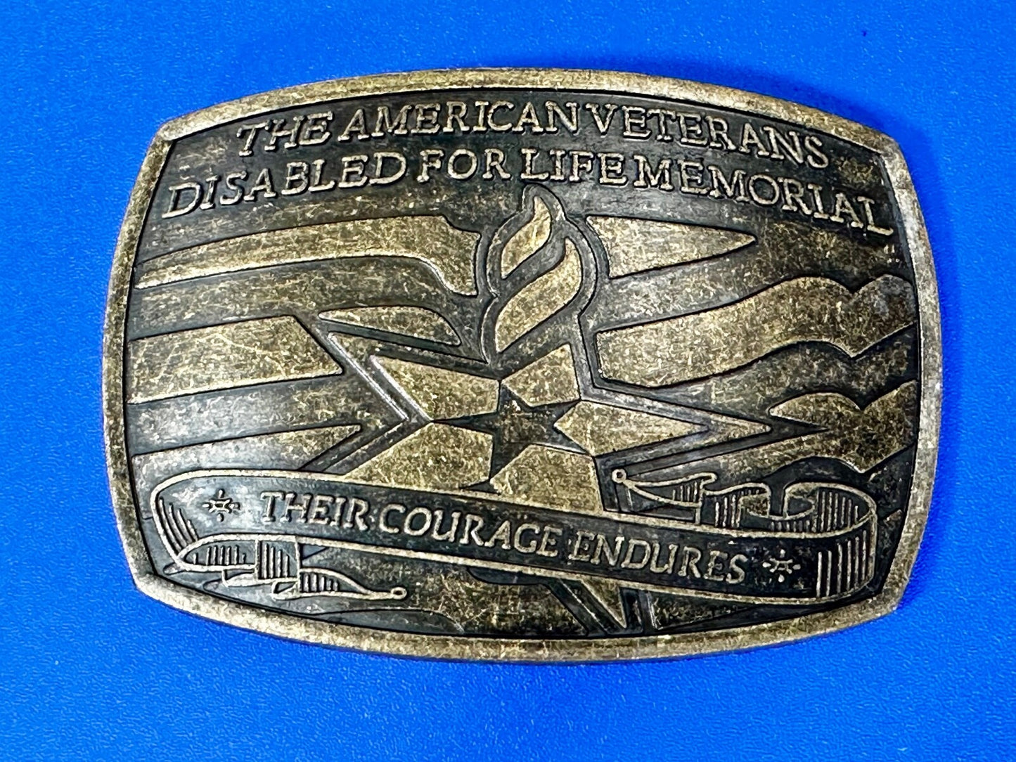 The American Veterans Disabled for Life Memorial Commemorative Belt Buckle