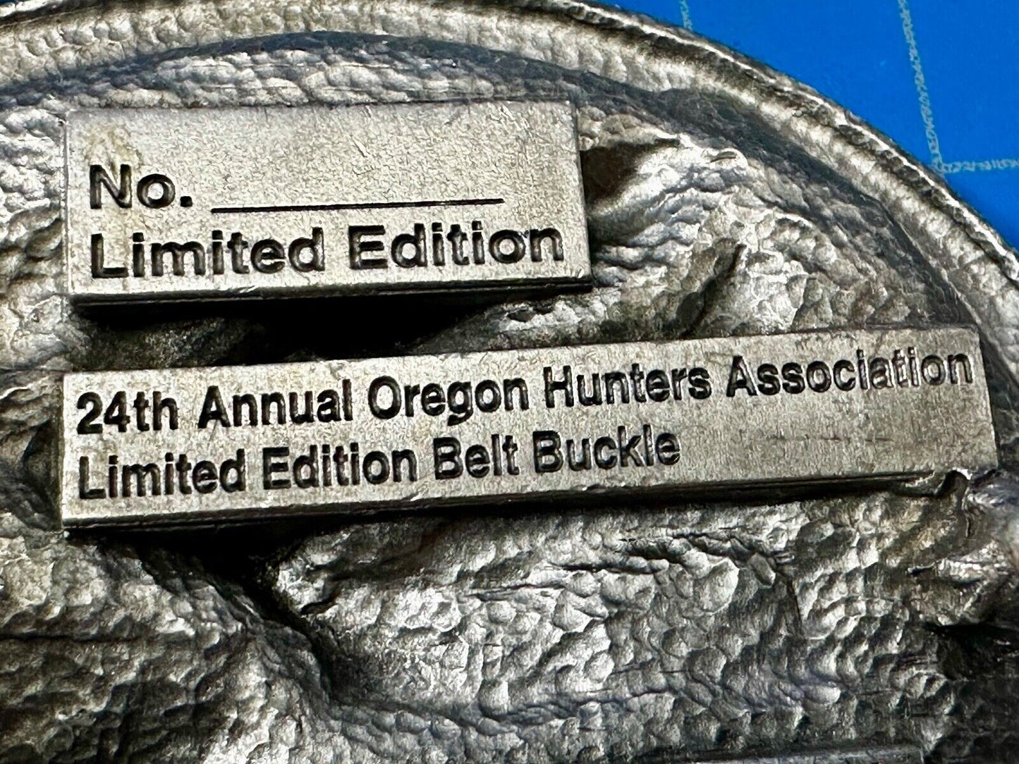 24th Annual Oregon Hunters Association Commemorative Limited Edition Belt Buckle