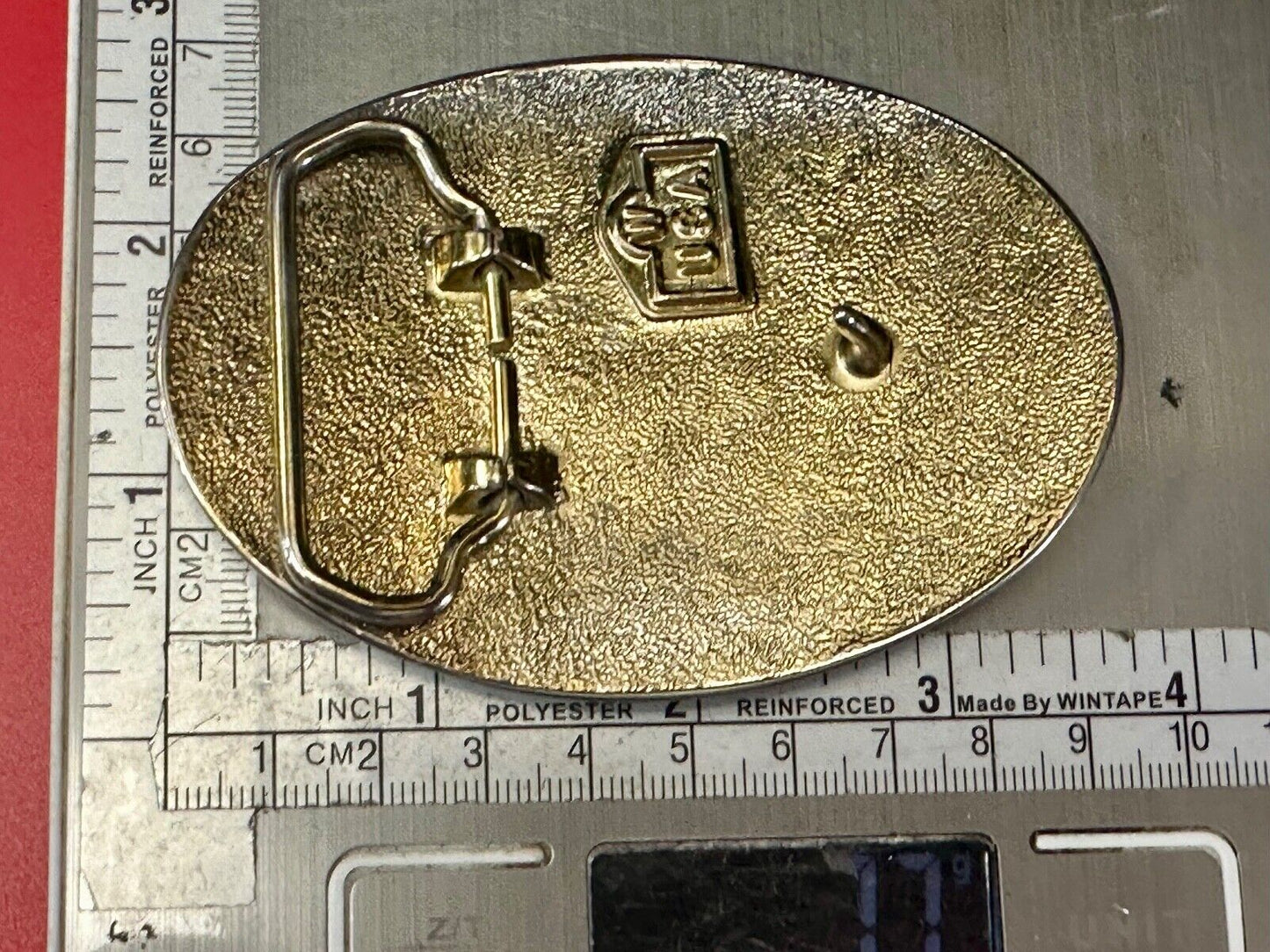 The Great State of Texas Star & Flag & Pride! USA made belt buckle marked W