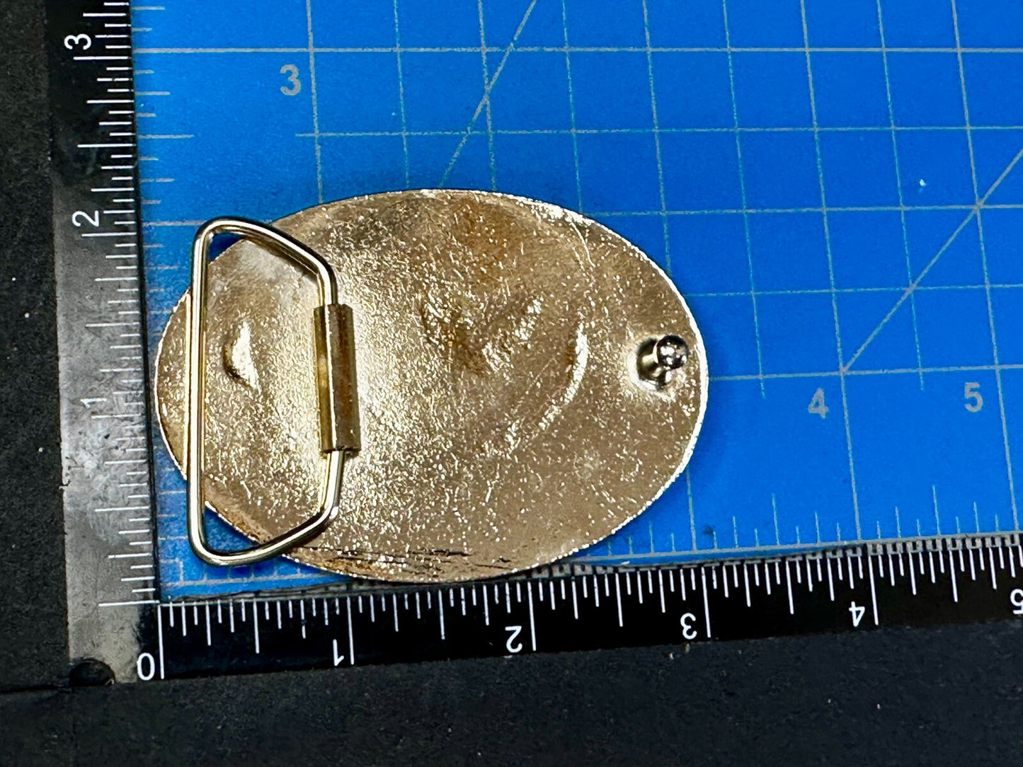 1988 Fur Rendezvous Anchorage Alaska Flag Bald Eagle Commemorative Belt Buckle