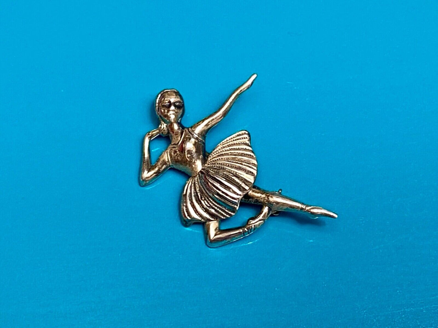 Vintage Ballerina Sterling Silver 925 Brooch Pin Signed Beau