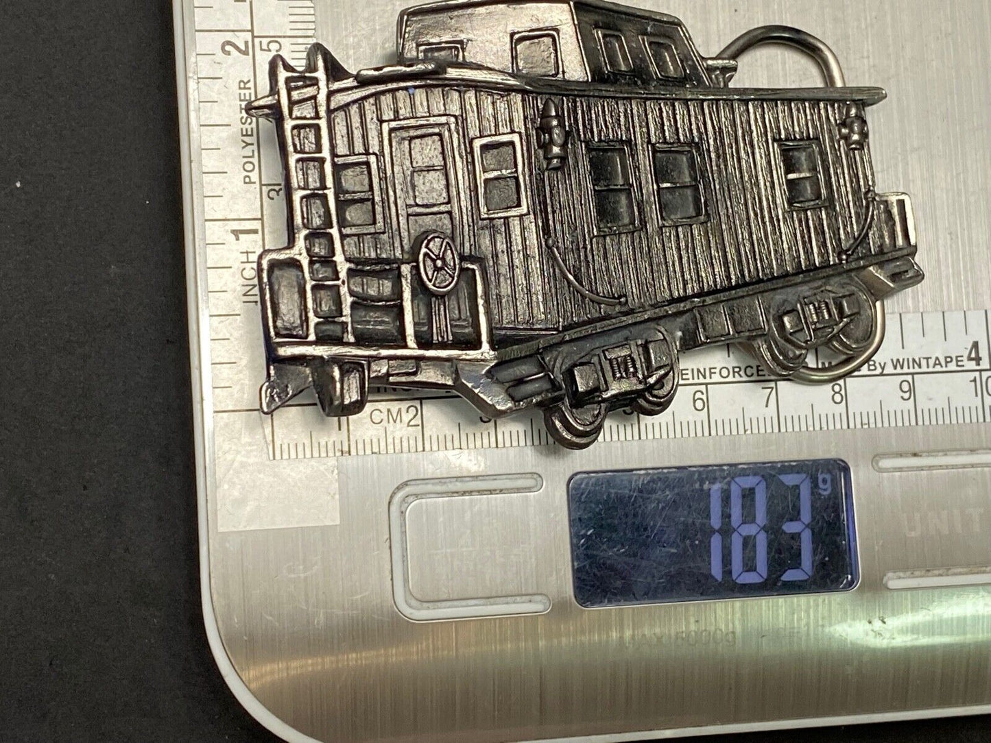 Train Caboose Collectors Belt Buckle Great American Buckle Co 1979 Made USA