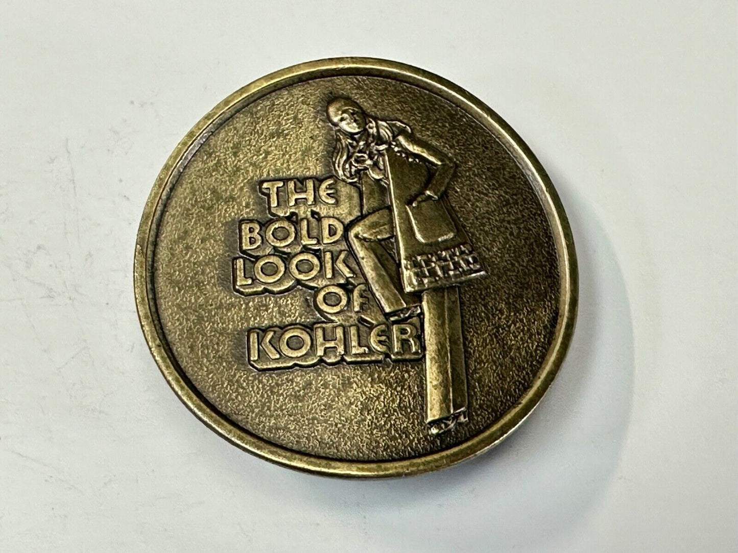 The Bold Look of Kohler - Vintage 1977 Lewis round Limited Edition belt buckle