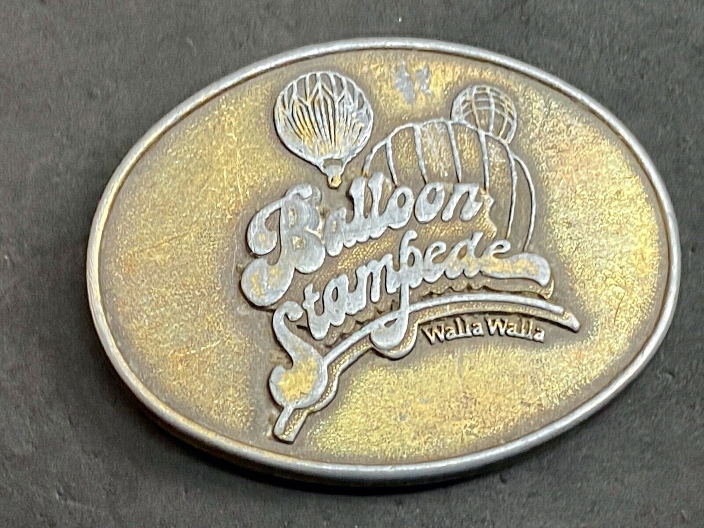 balloon stampede - Walla Walla Washington belt buckle