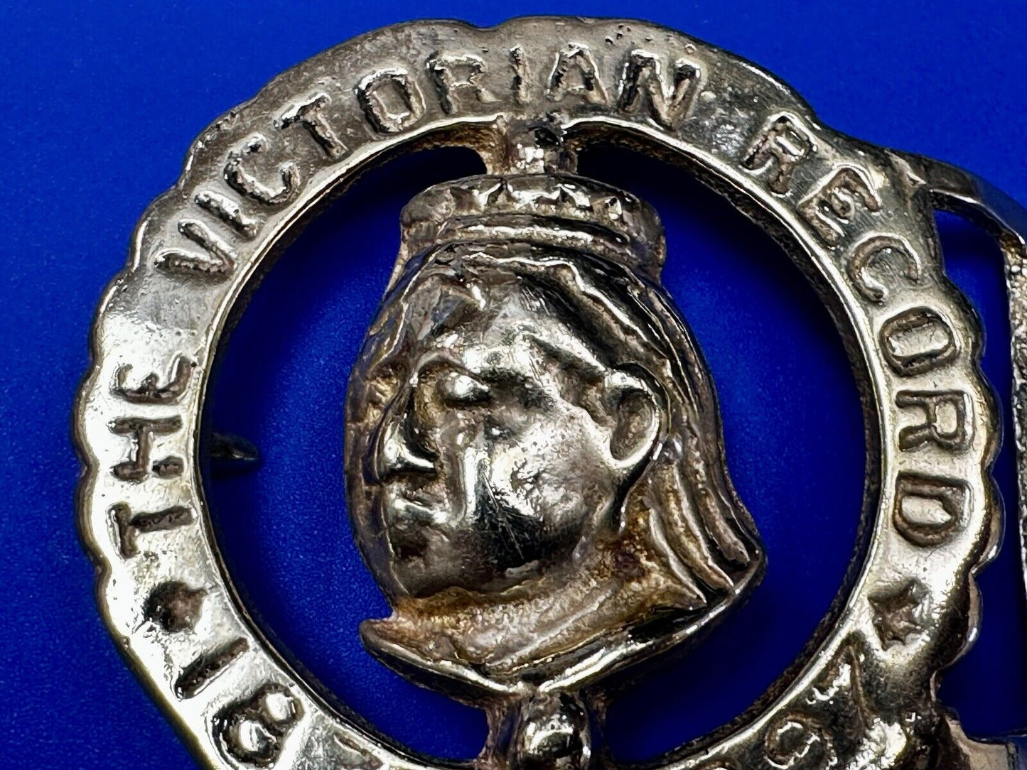 The Victorian Record Queen Victoria Royalty Horse Medallion Belt Buckle